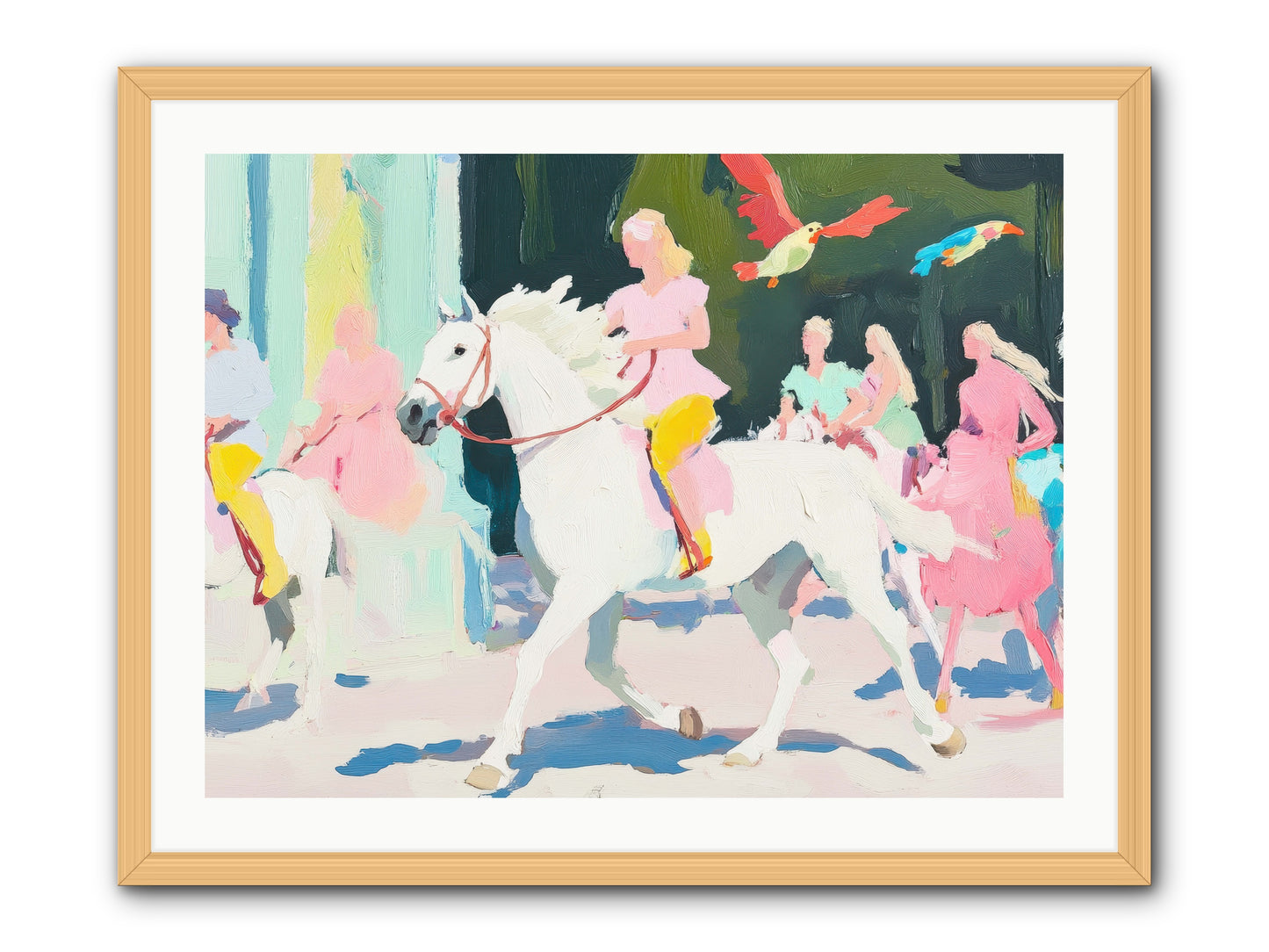 Wild Card -- Framed Print - Natural 32x24