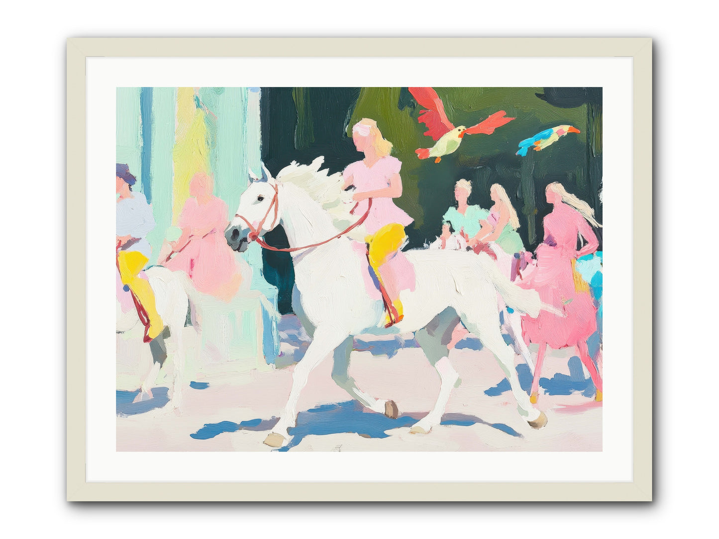 Wild Card -- Framed Print - White 32x24