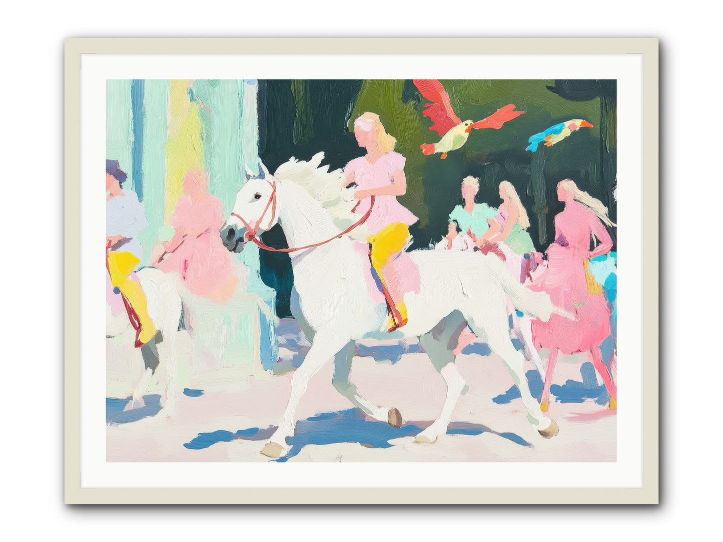 Wild Card -- Framed Print - White 40x30