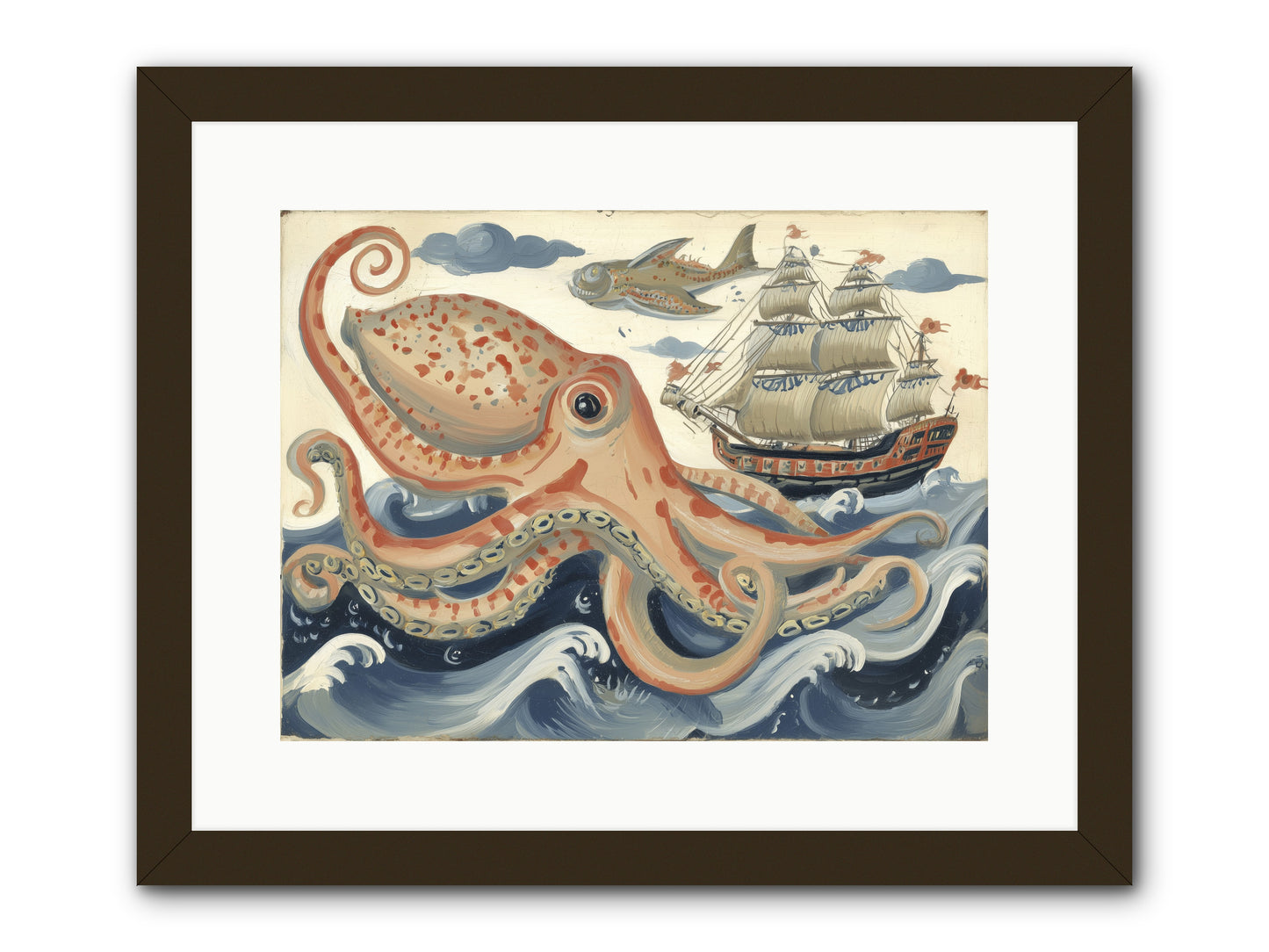 Wild Current -- Framed Print - Black 16x12