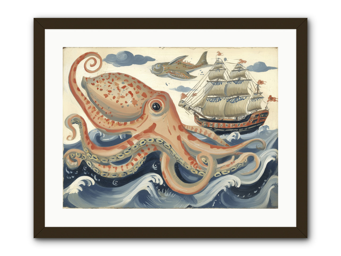 Wild Current -- Framed Print - Black 24x18