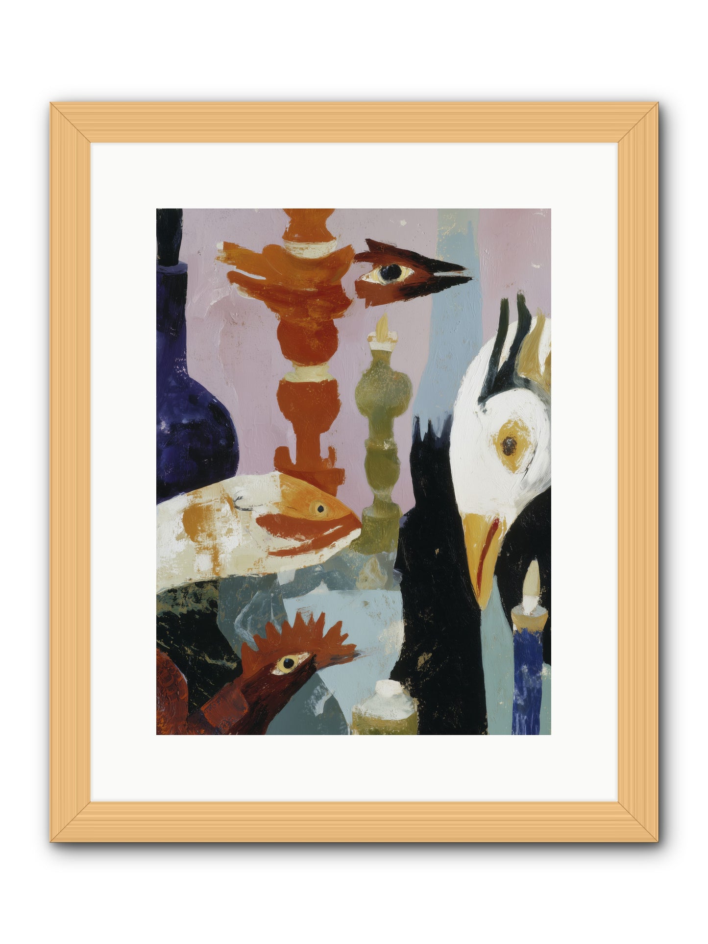 Wild Ember Days -- Framed Print - Natural 12x16