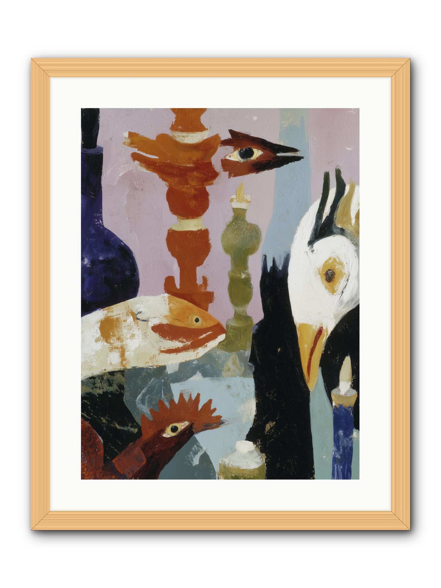 Wild Ember Days -- Framed Print - Natural 18x24