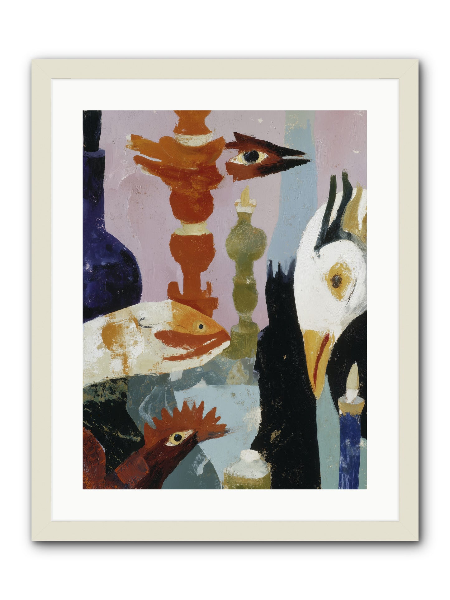 Wild Ember Days -- Framed Print - White 18x24