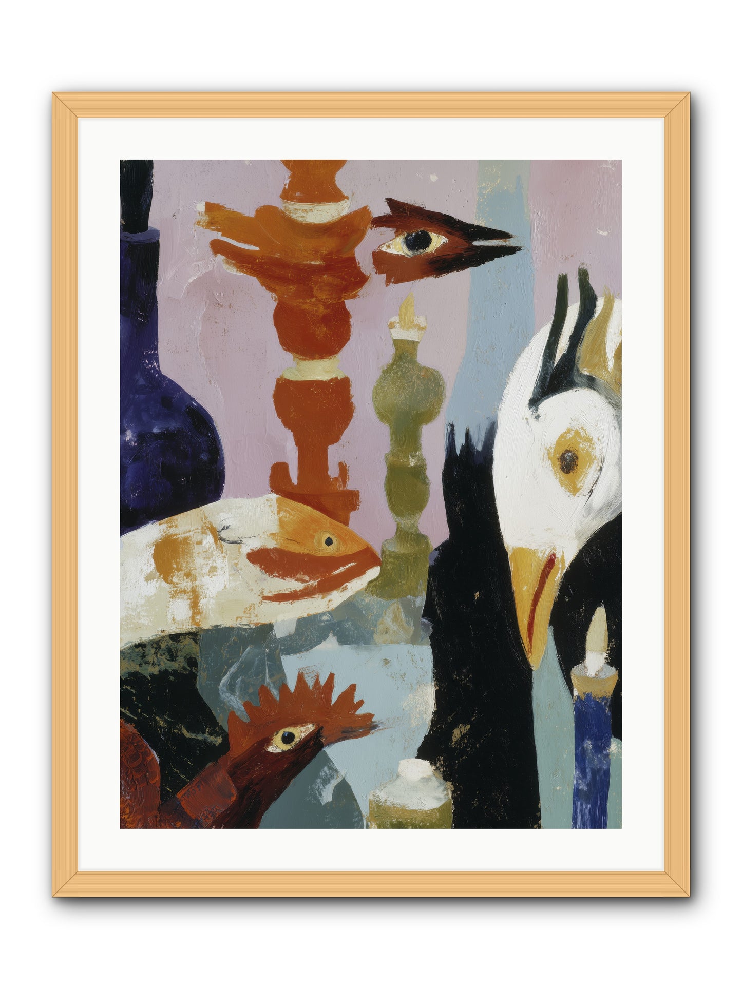 Wild Ember Days -- Framed Print - Natural 24x32