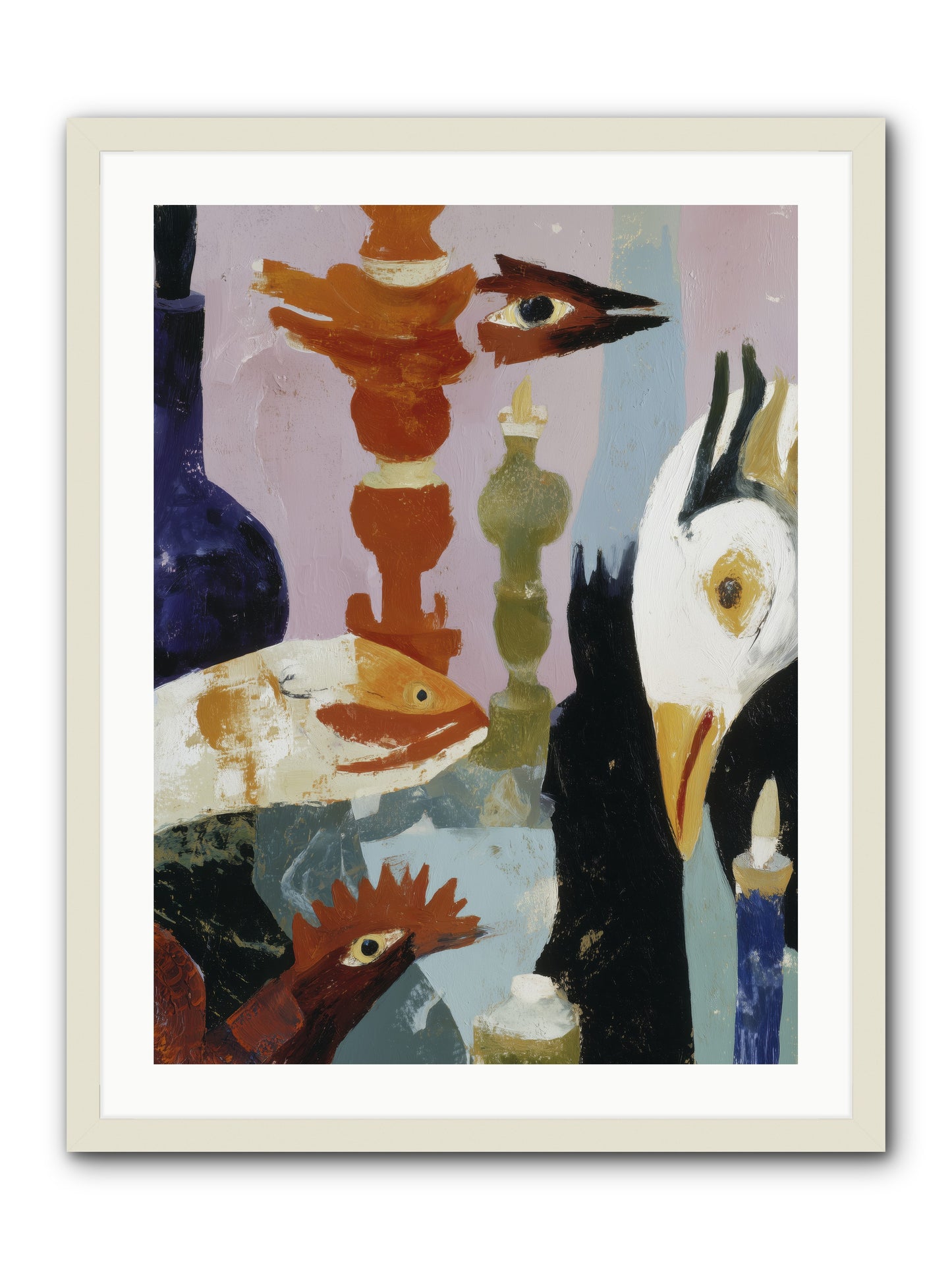 Wild Ember Days -- Framed Print - White 24x32