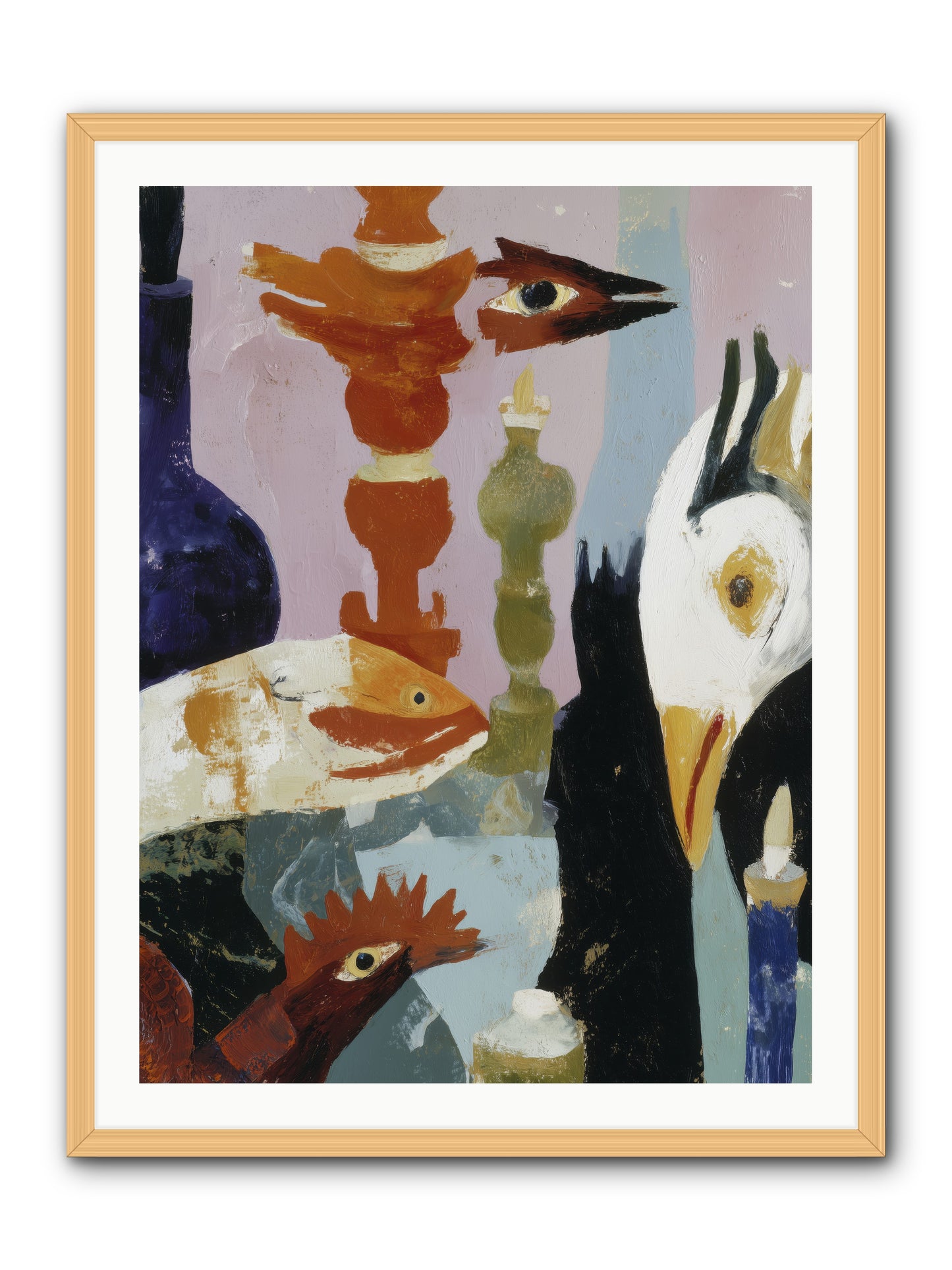 Wild Ember Days -- Framed Print - Natural 30x40