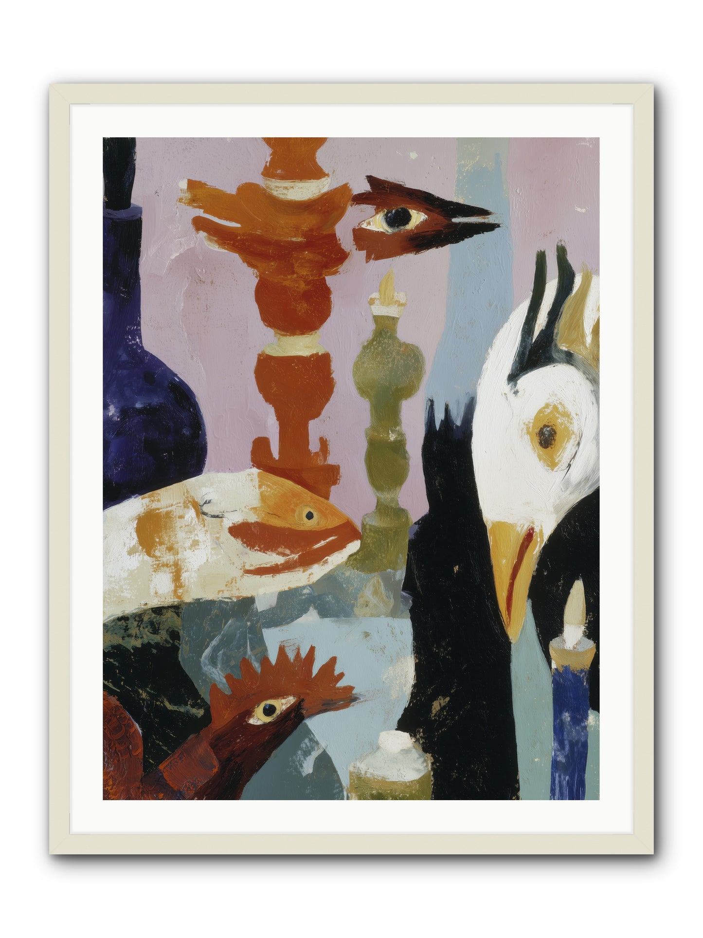Wild Ember Days -- Framed Print - White 30x40