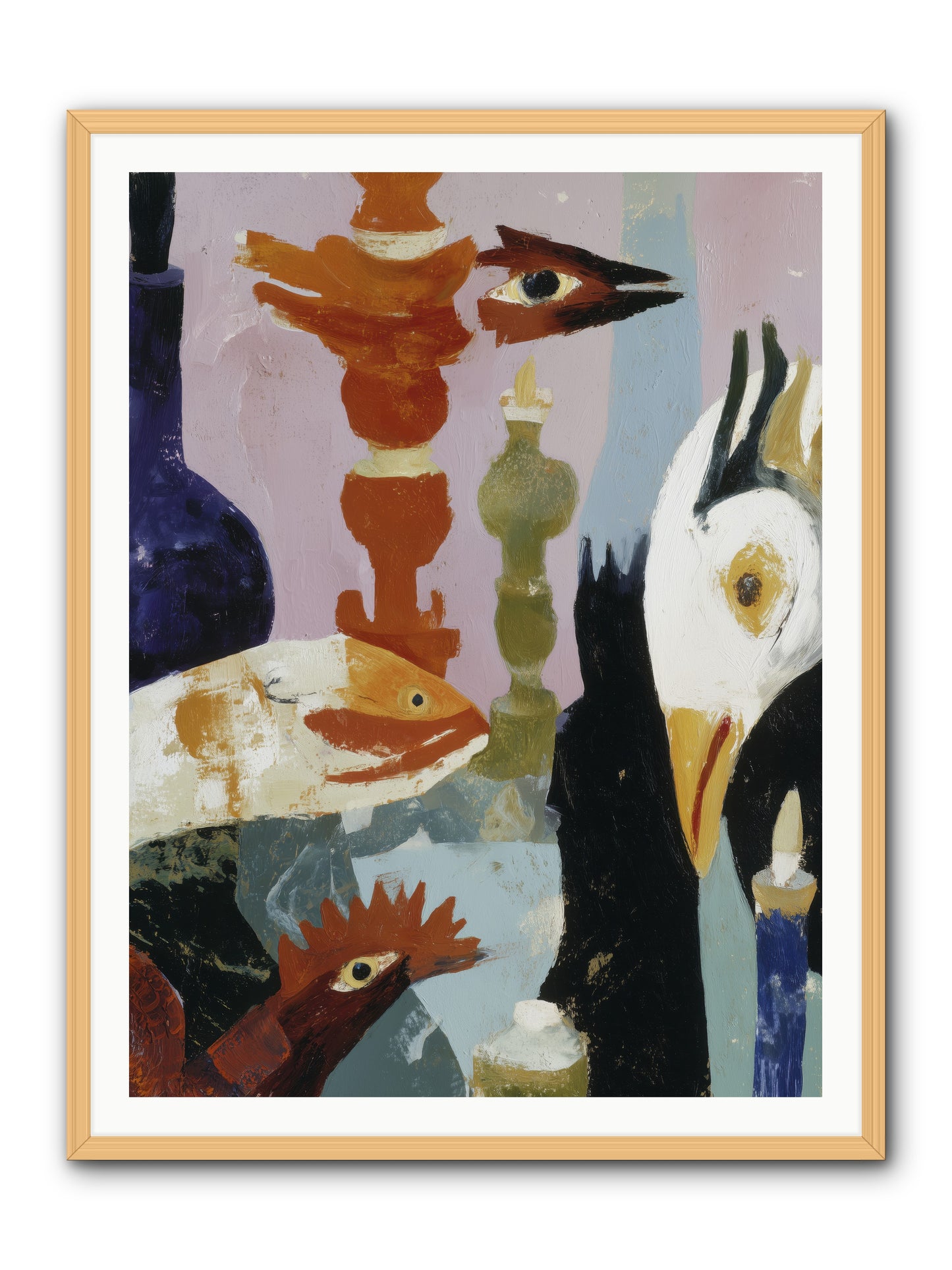 Wild Ember Days -- Framed Print - Natural 36x48