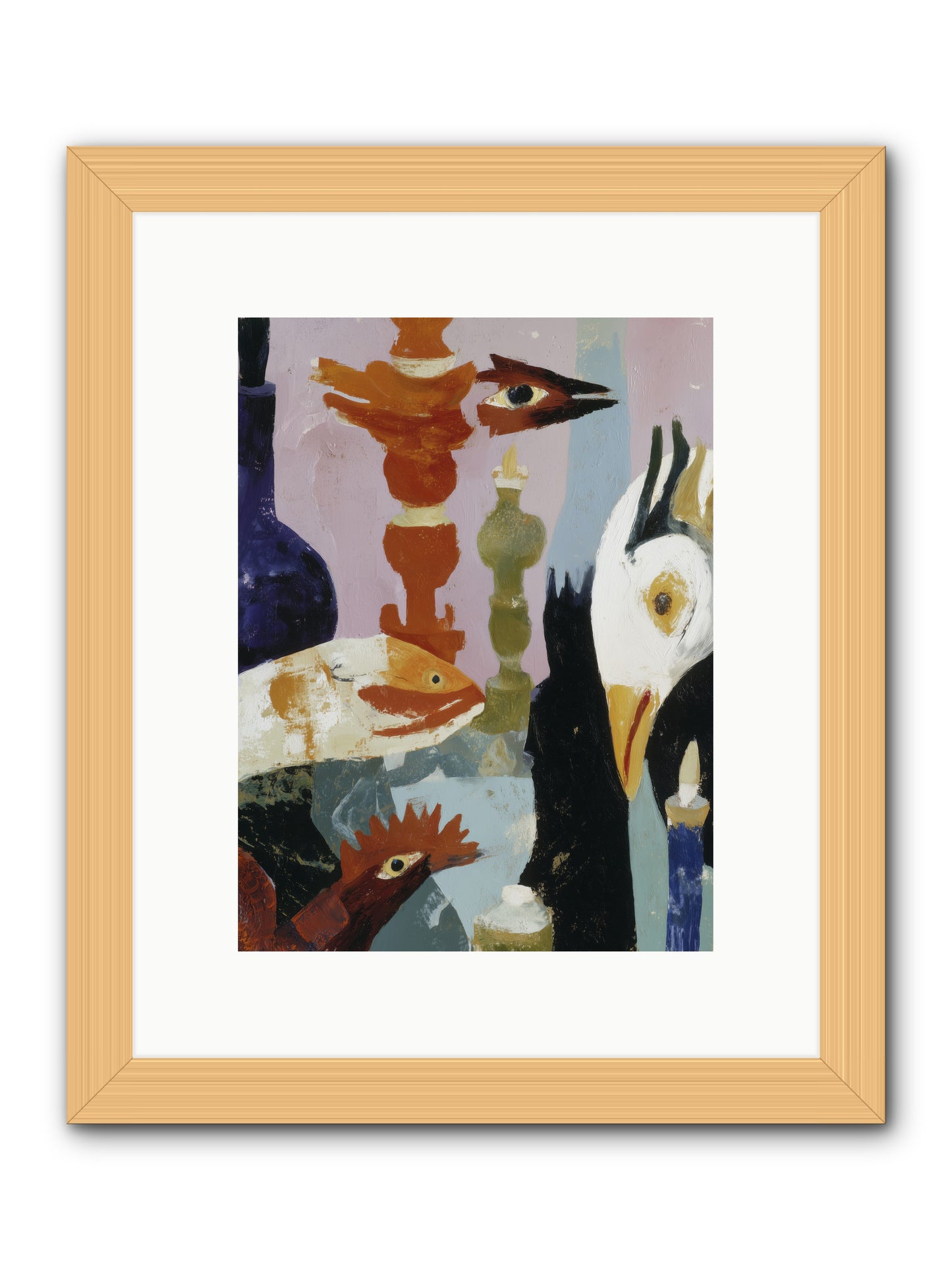 Wild Ember Days -- Framed Print - Natural 9x12