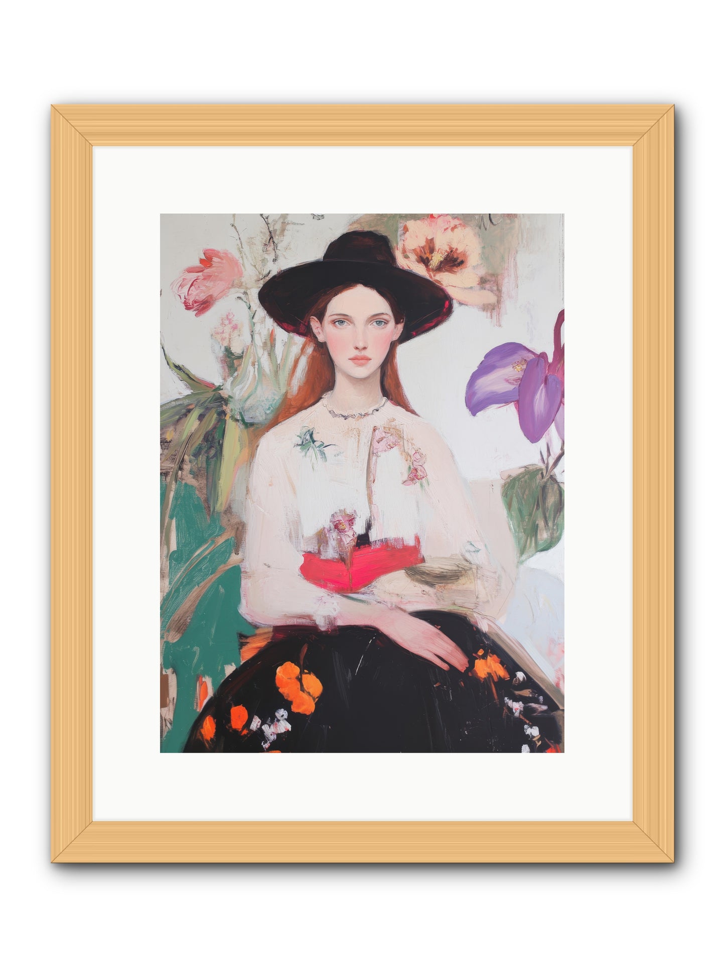 Wild Heart -- Framed Print - Natural 12x16