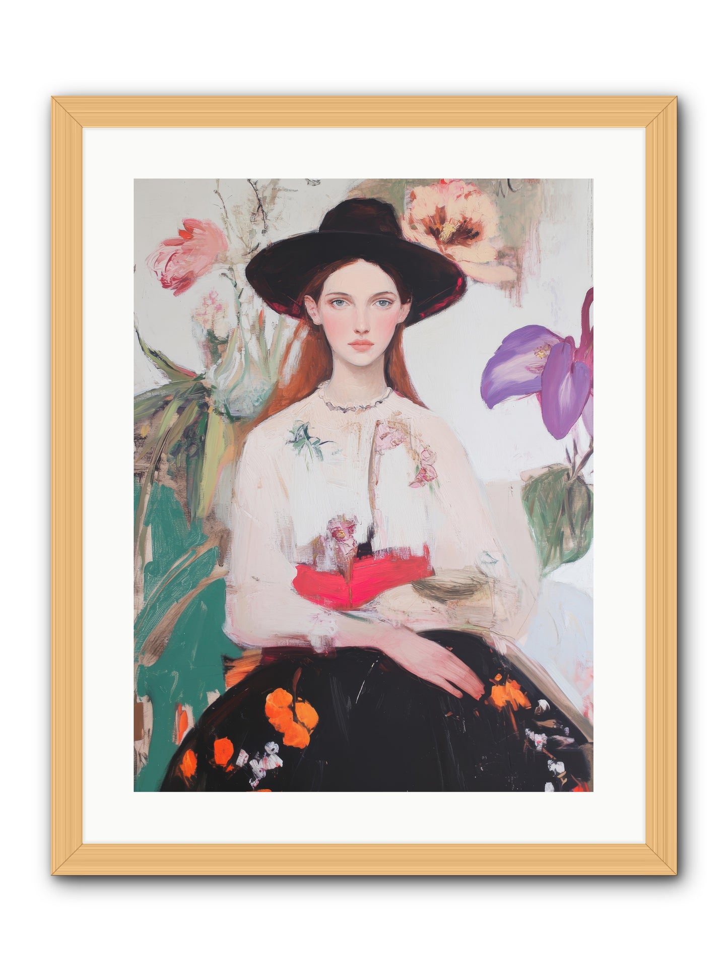 Wild Heart -- Framed Print - Natural 18x24
