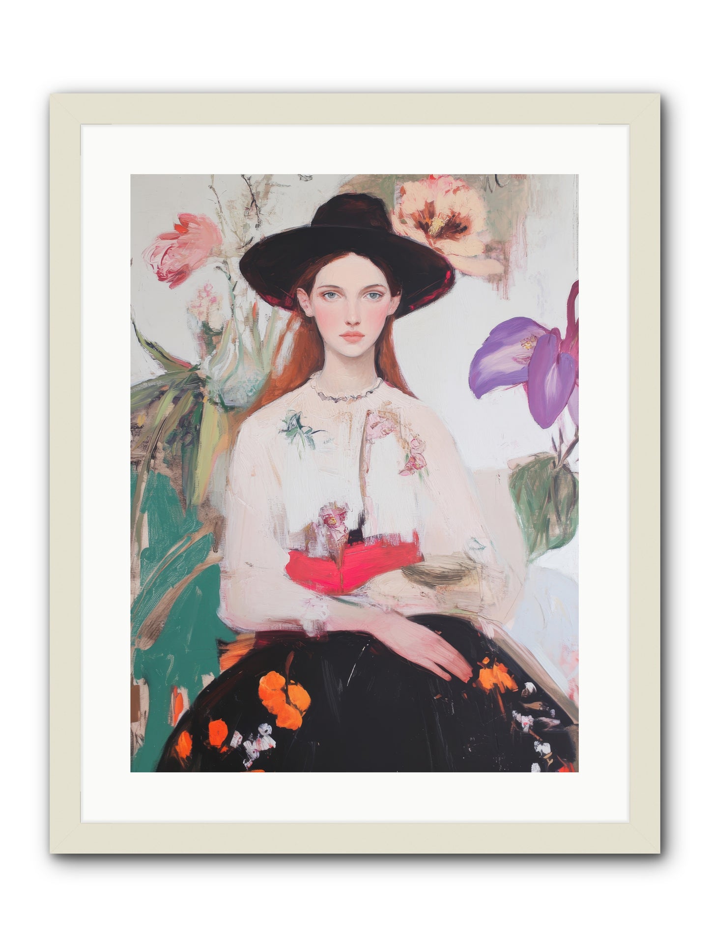 Wild Heart -- Framed Print - White 18x24
