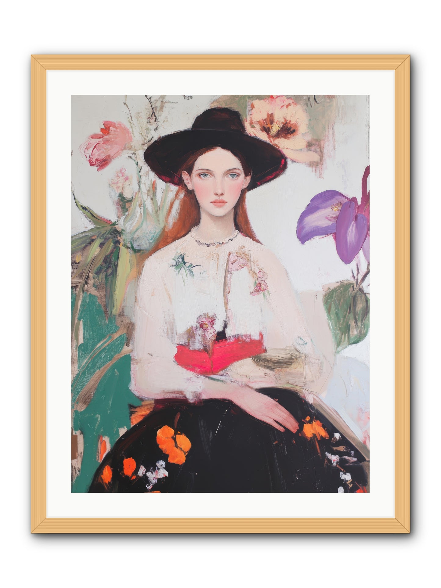 Wild Heart -- Framed Print - Natural 24x32
