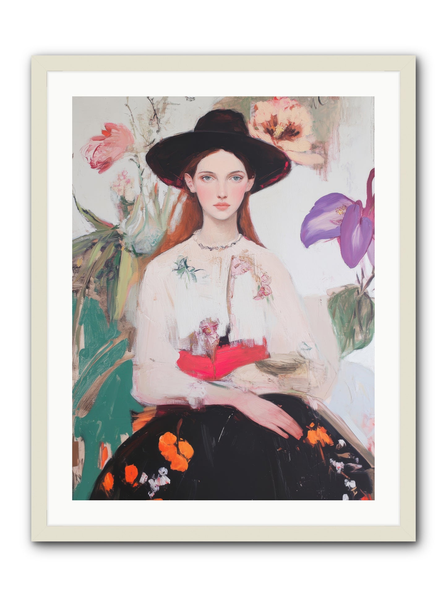 Wild Heart -- Framed Print - White 24x32