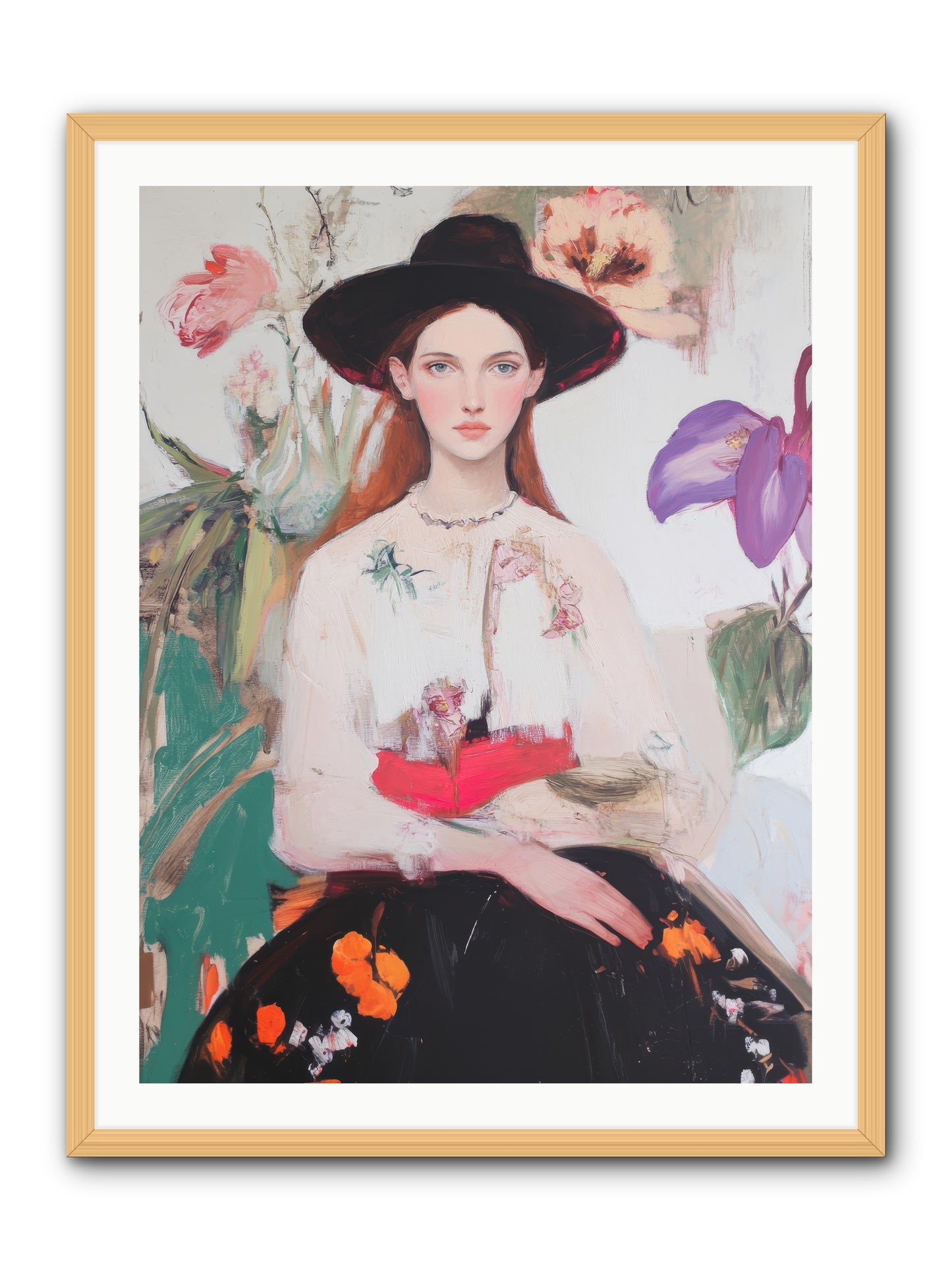 Wild Heart -- Framed Print - Natural 30x40