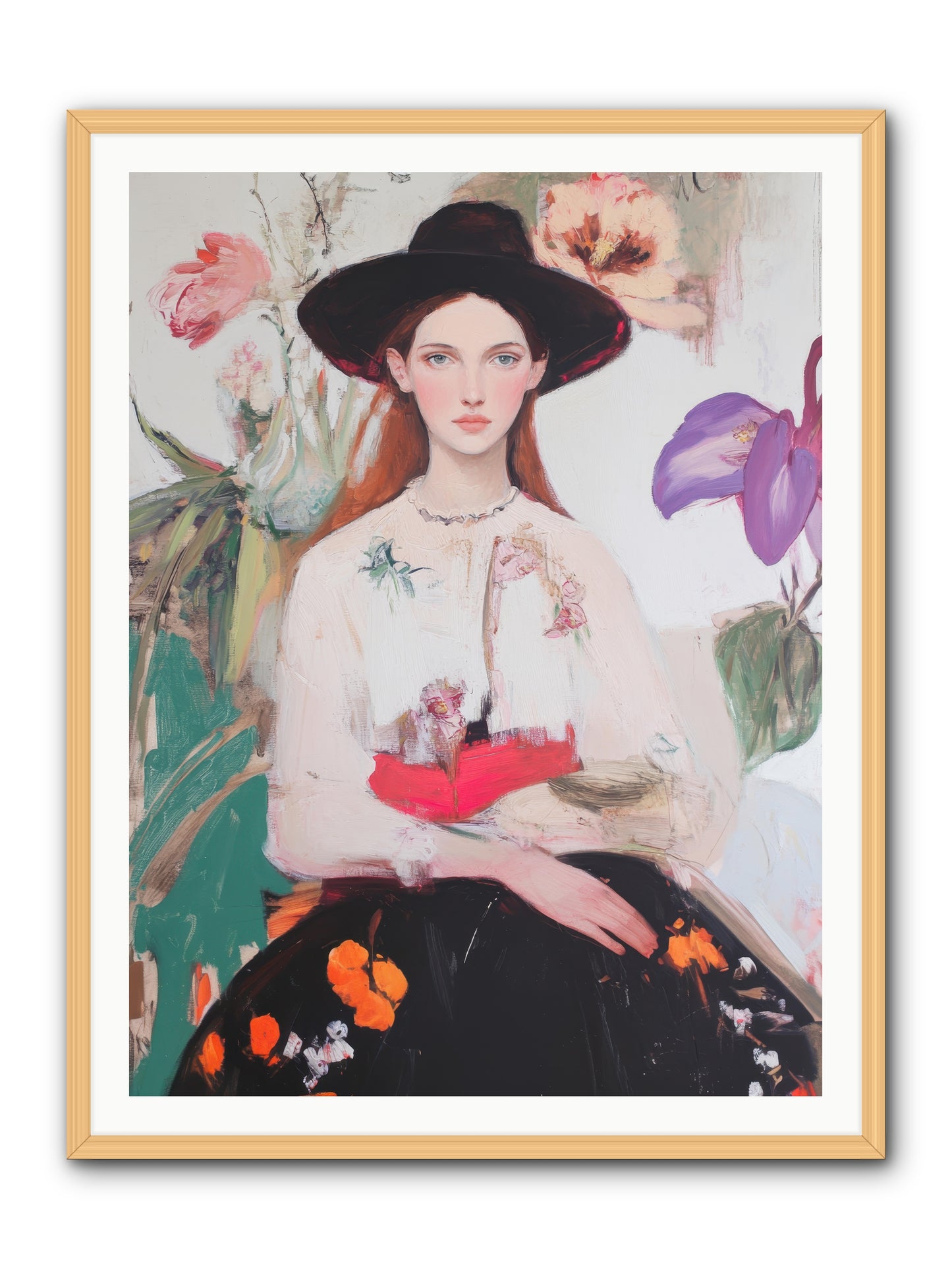 Wild Heart -- Framed Print - Natural 36x48