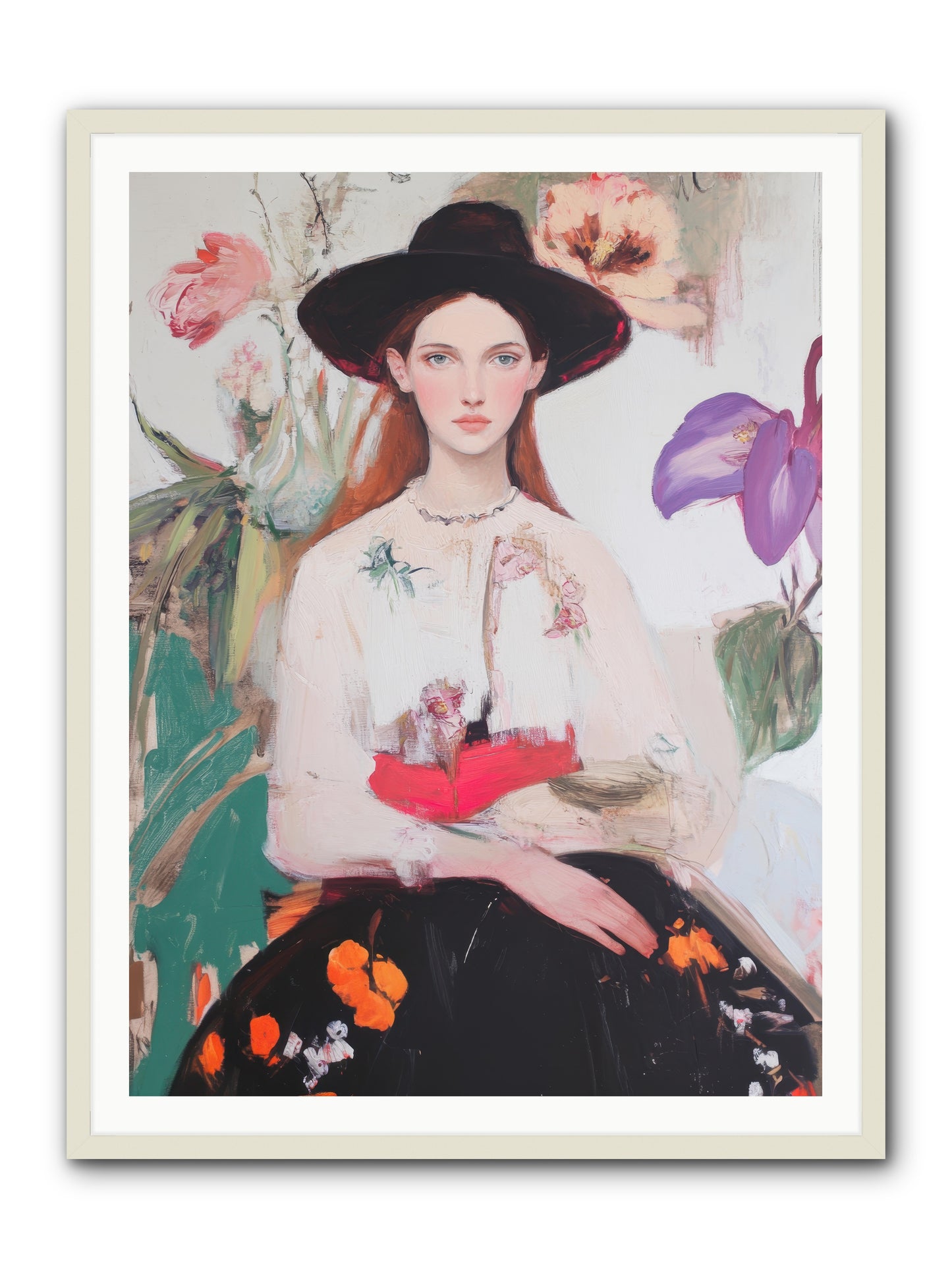Wild Heart -- Framed Print - White 36x48