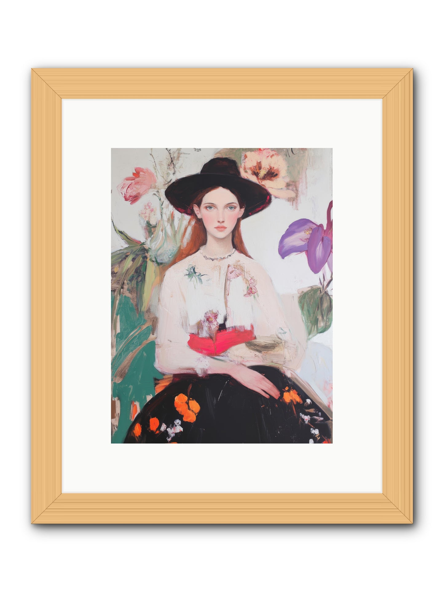 Wild Heart -- Framed Print - Natural 9x12