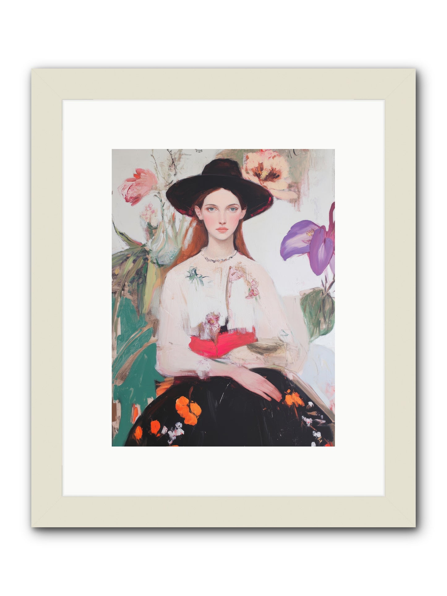 Wild Heart -- Framed Print - White 9x12