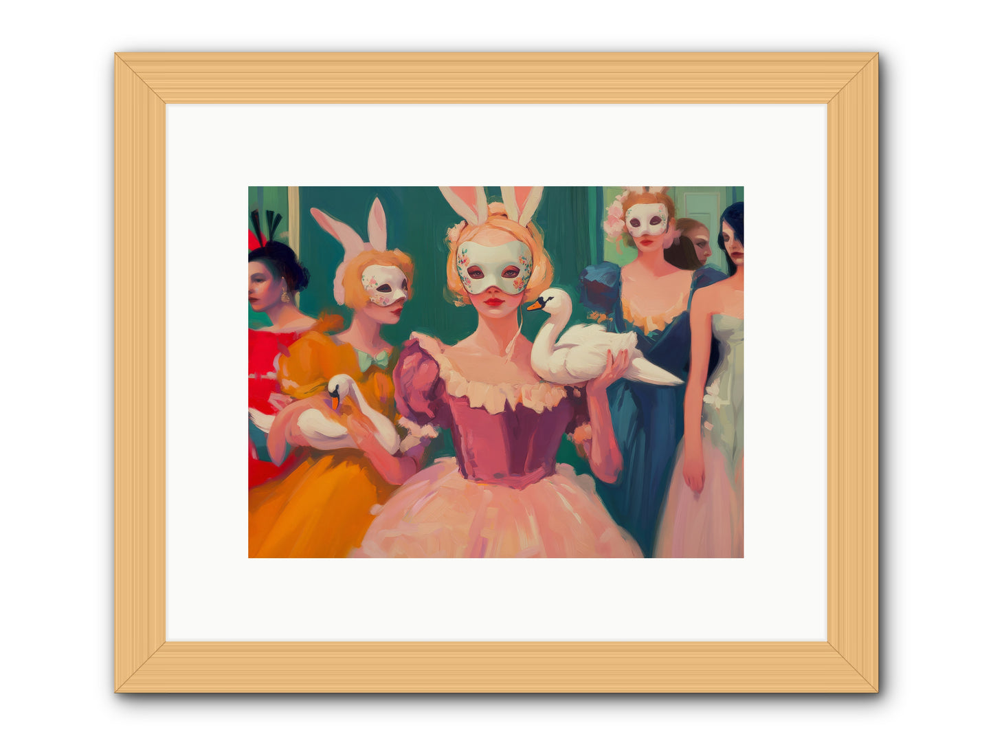 Wild Heart RisingRez2 -- Framed Print - Natural 12x9