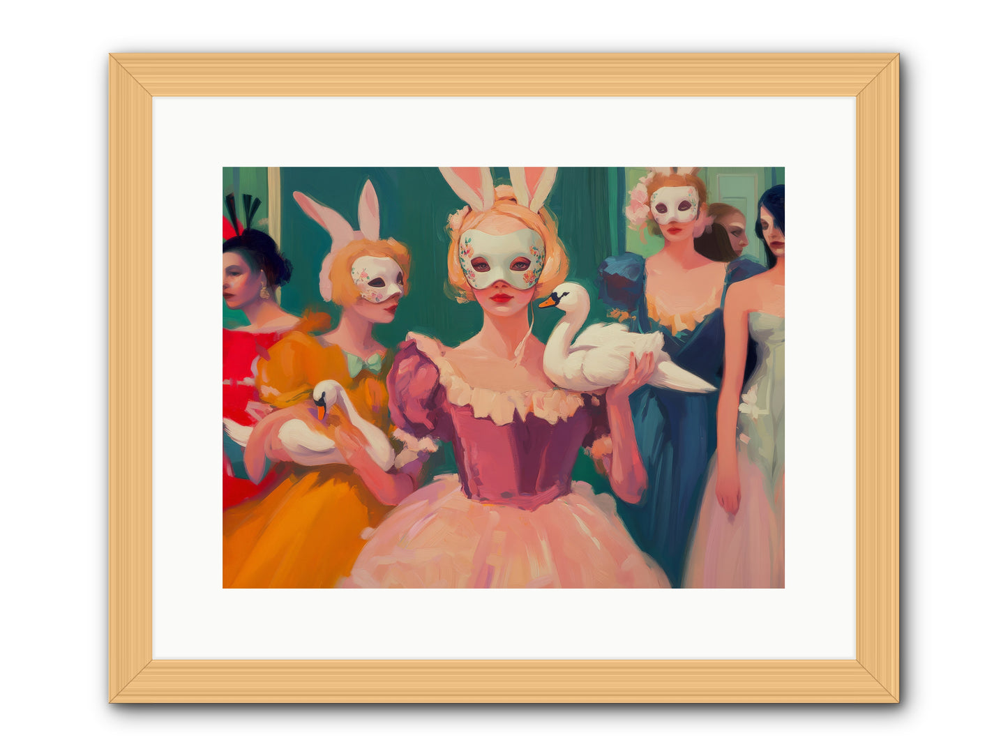 Wild Heart RisingRez2 -- Framed Print - Natural 16x12