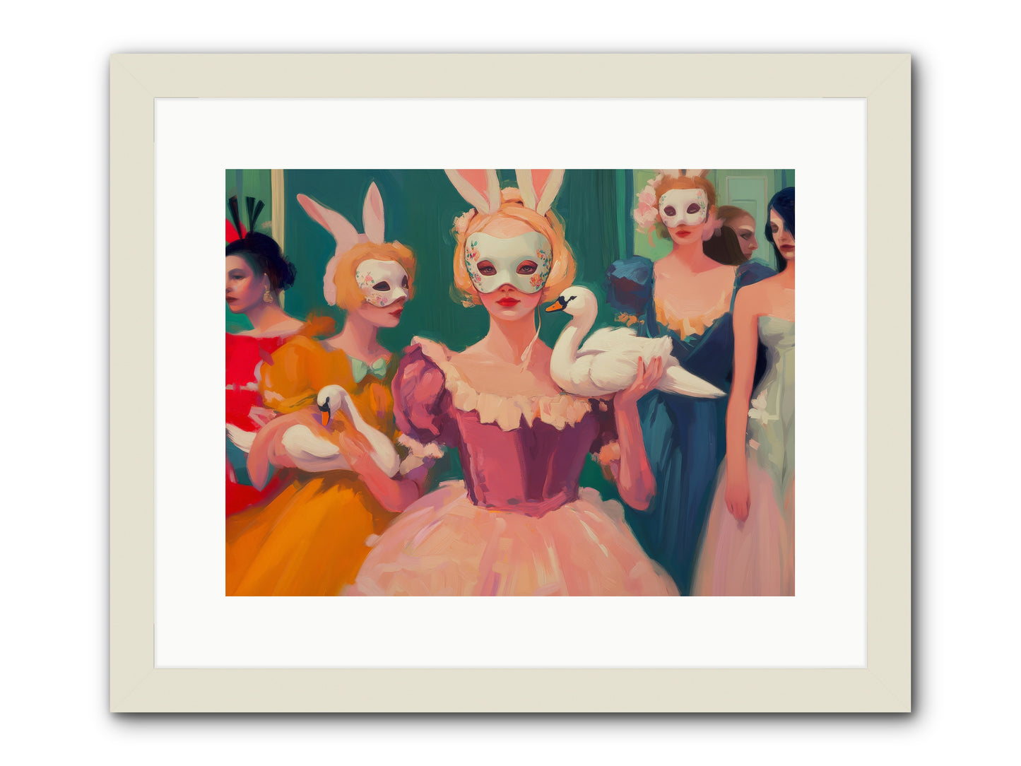 Wild Heart RisingRez2 -- Framed Print - White 16x12