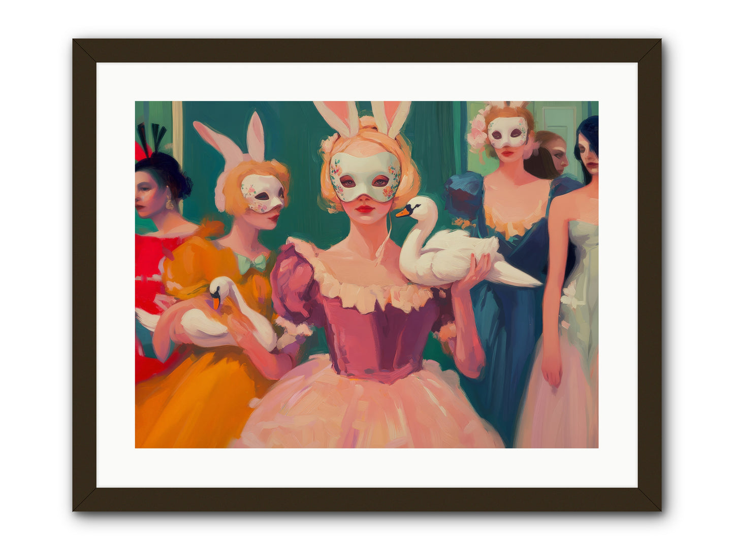 Wild Heart RisingRez2 -- Framed Print - Black 24x18