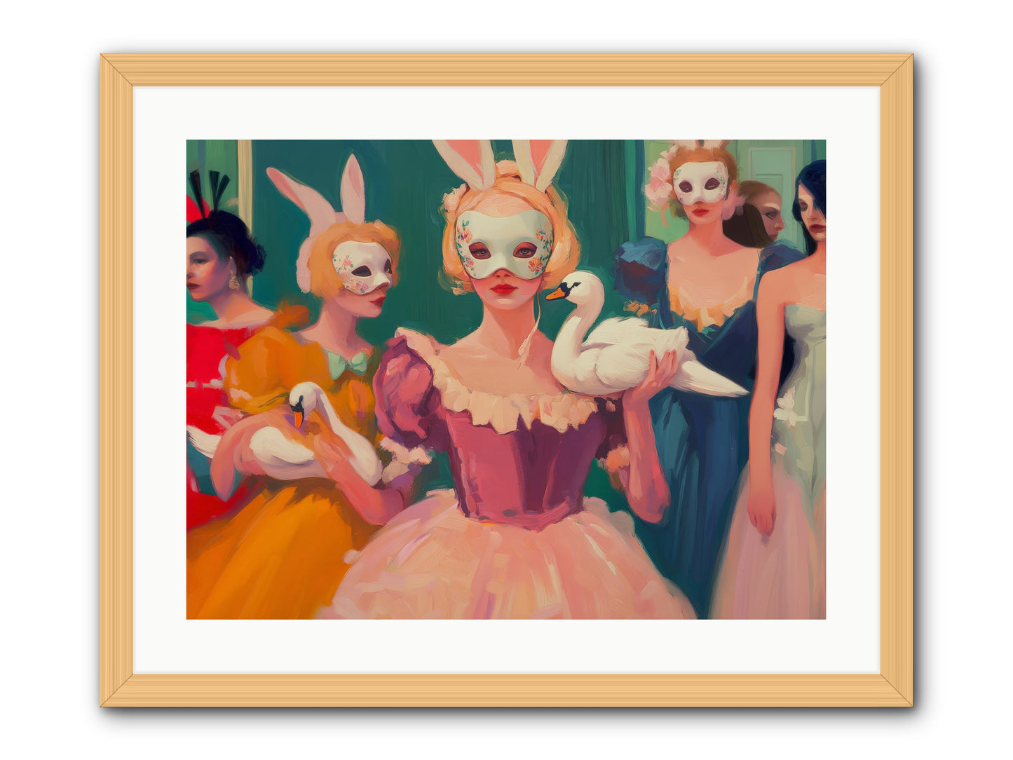 Wild Heart RisingRez2 -- Framed Print - Natural 24x18