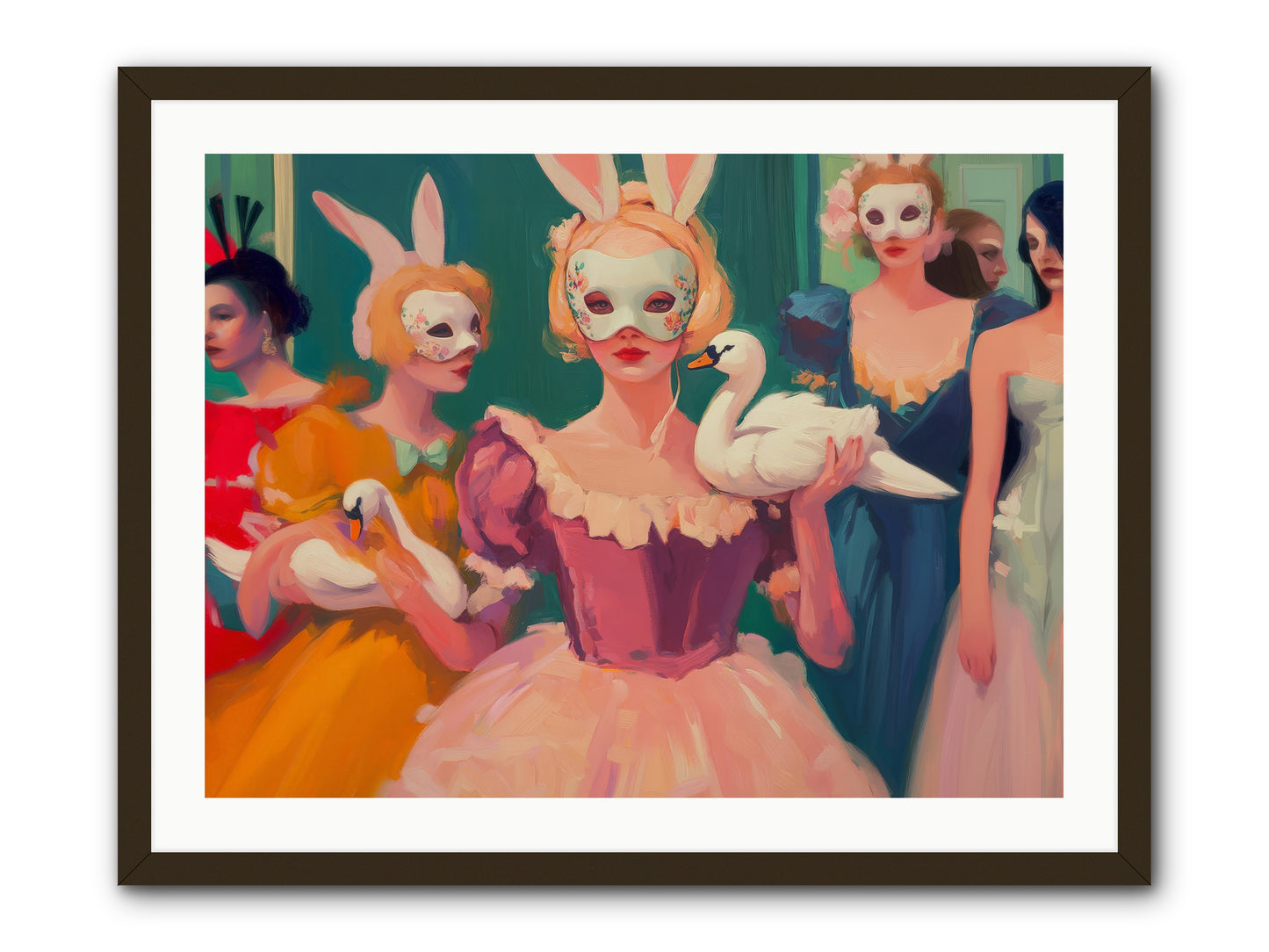 Wild Heart RisingRez2 -- Framed Print - Black 32x24