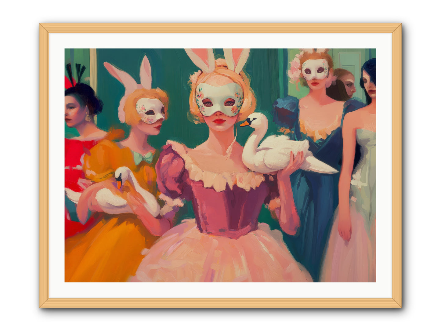 Wild Heart RisingRez2 -- Framed Print - Natural 40x30