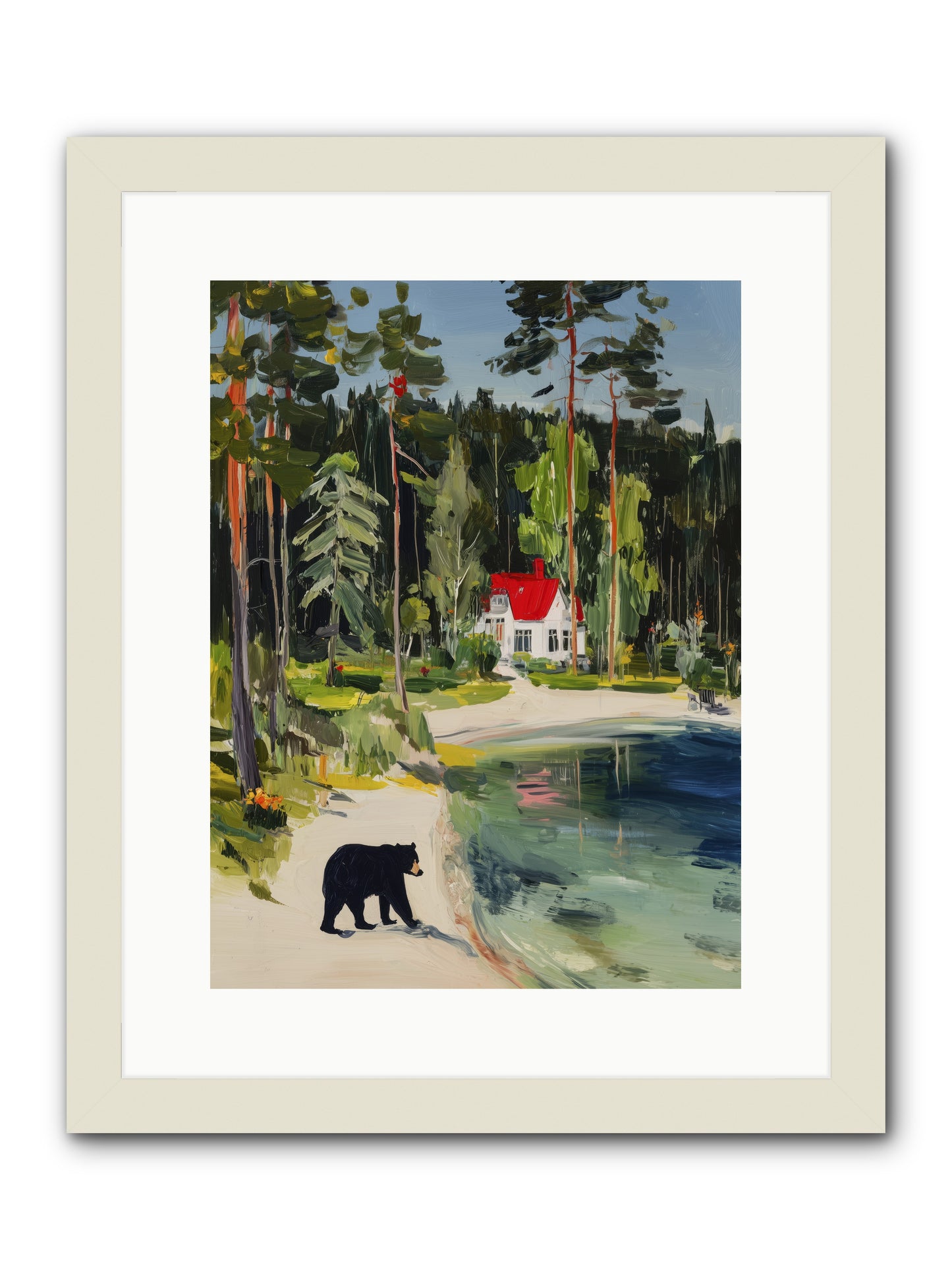 Wild Heart Wanderer -- Framed Print - White 12x16