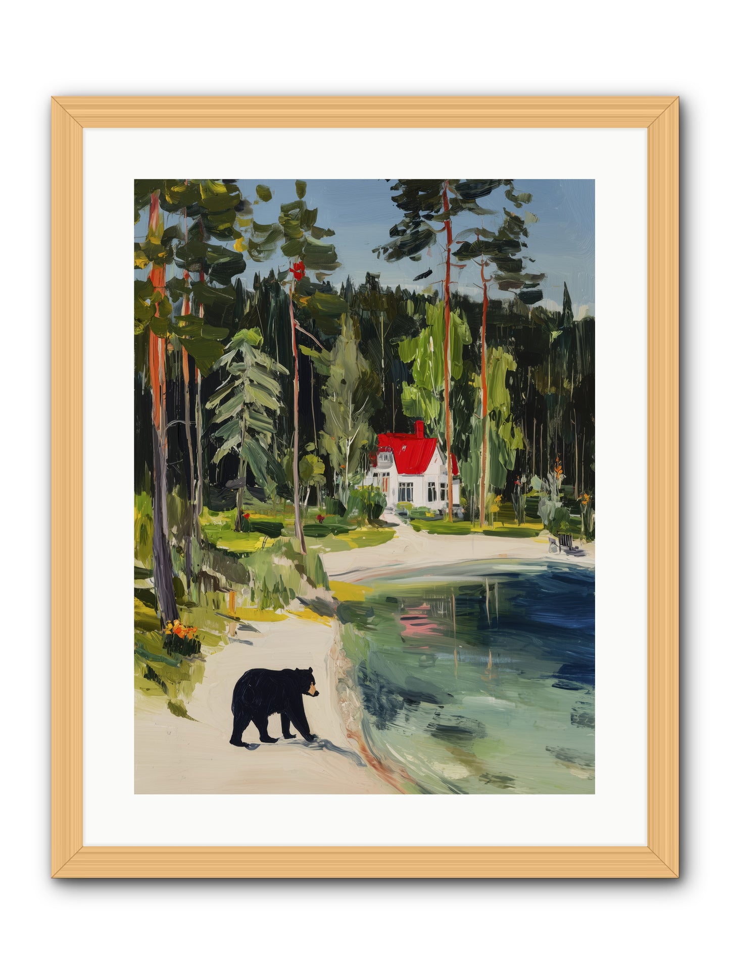 Wild Heart Wanderer -- Framed Print - Natural 18x24