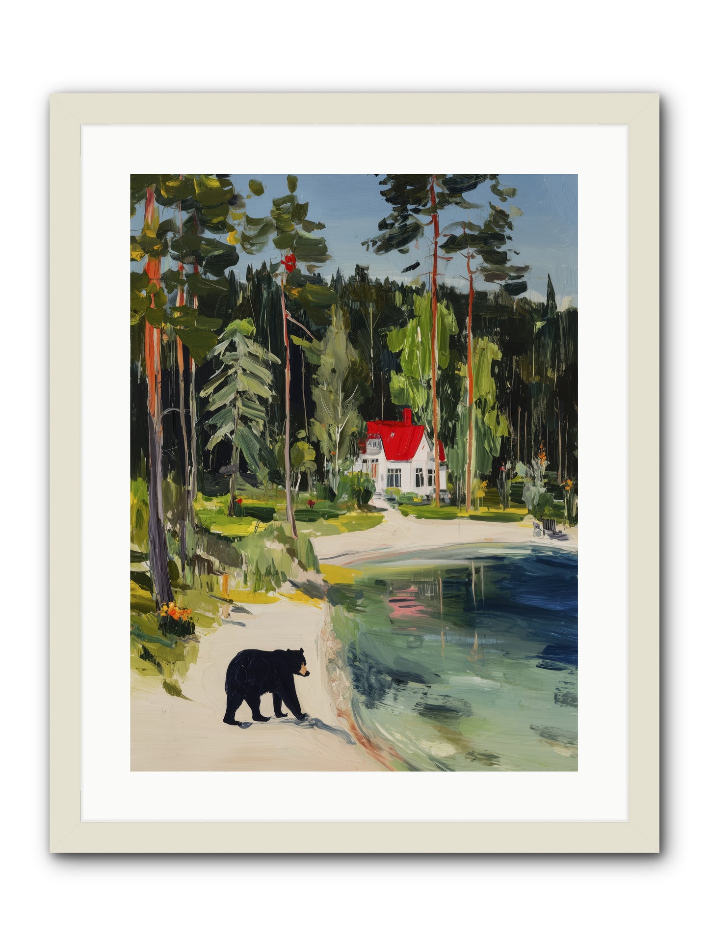 Wild Heart Wanderer -- Framed Print - White 18x24