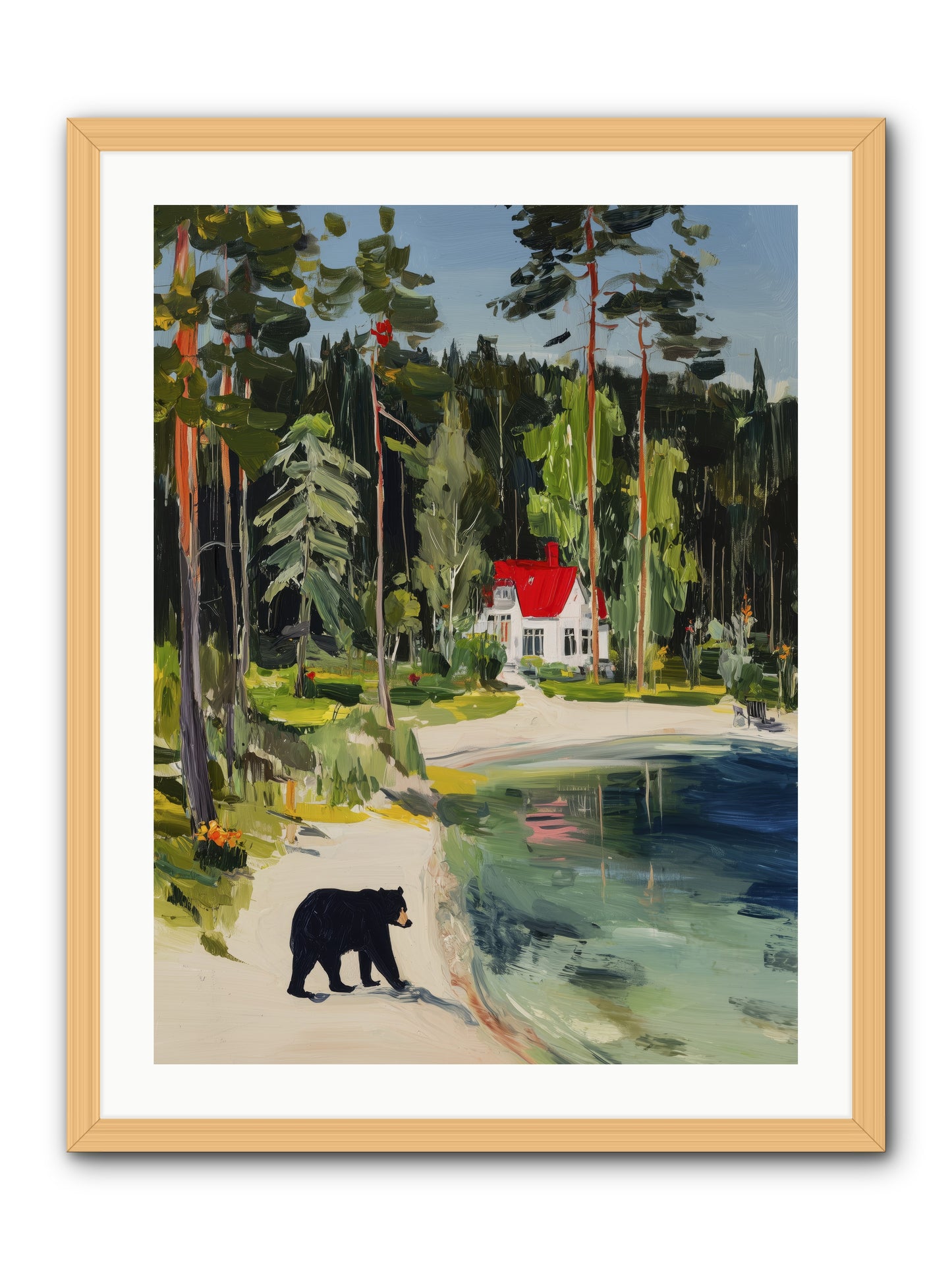 Wild Heart Wanderer -- Framed Print - Natural 24x32