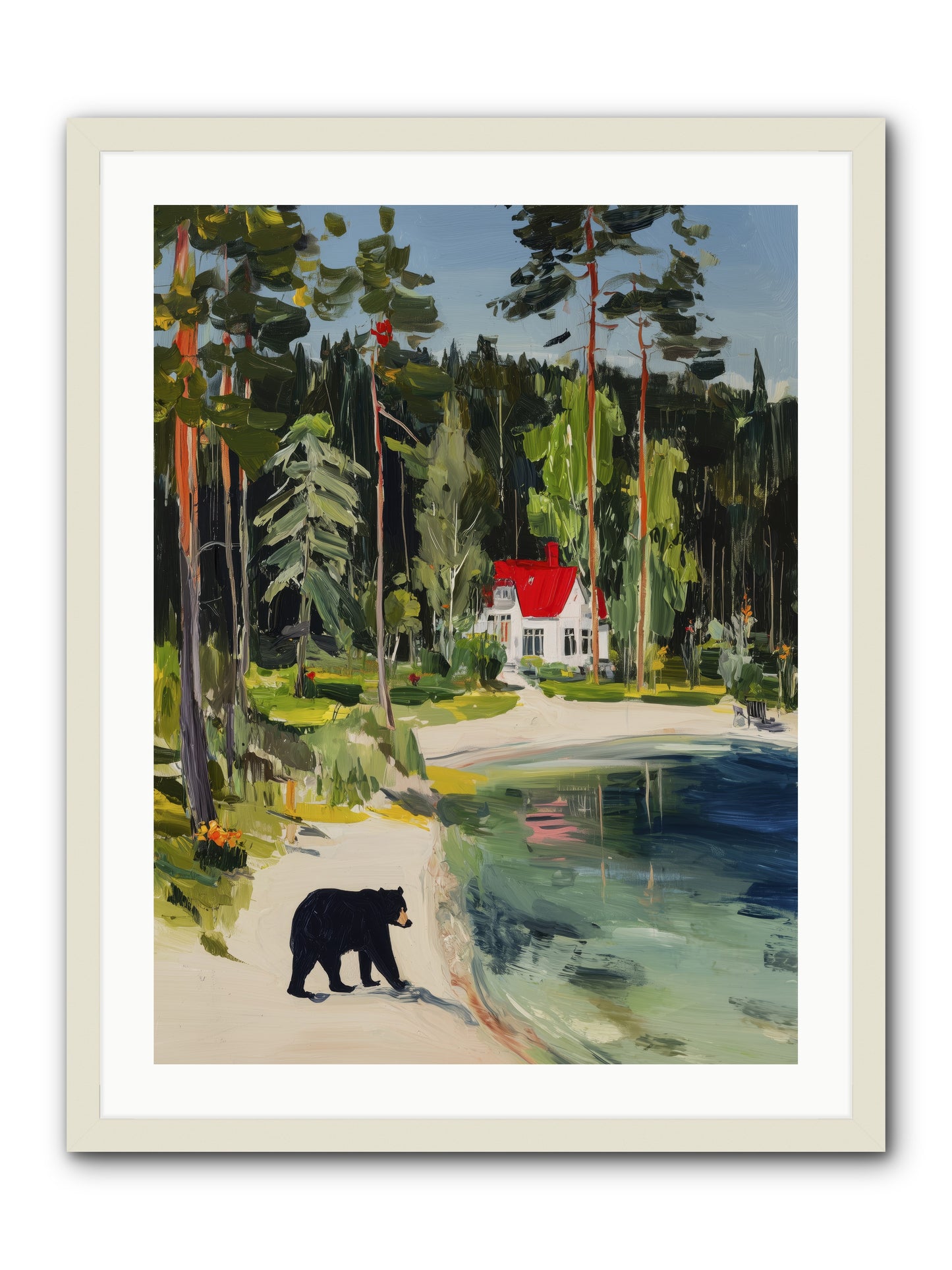 Wild Heart Wanderer -- Framed Print - White 24x32