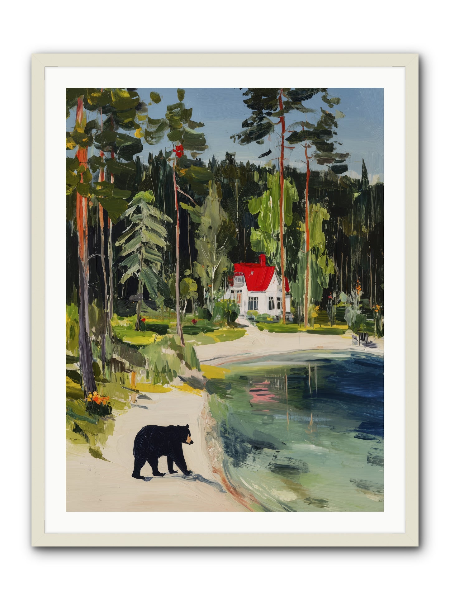 Wild Heart Wanderer -- Framed Print - White 30x40