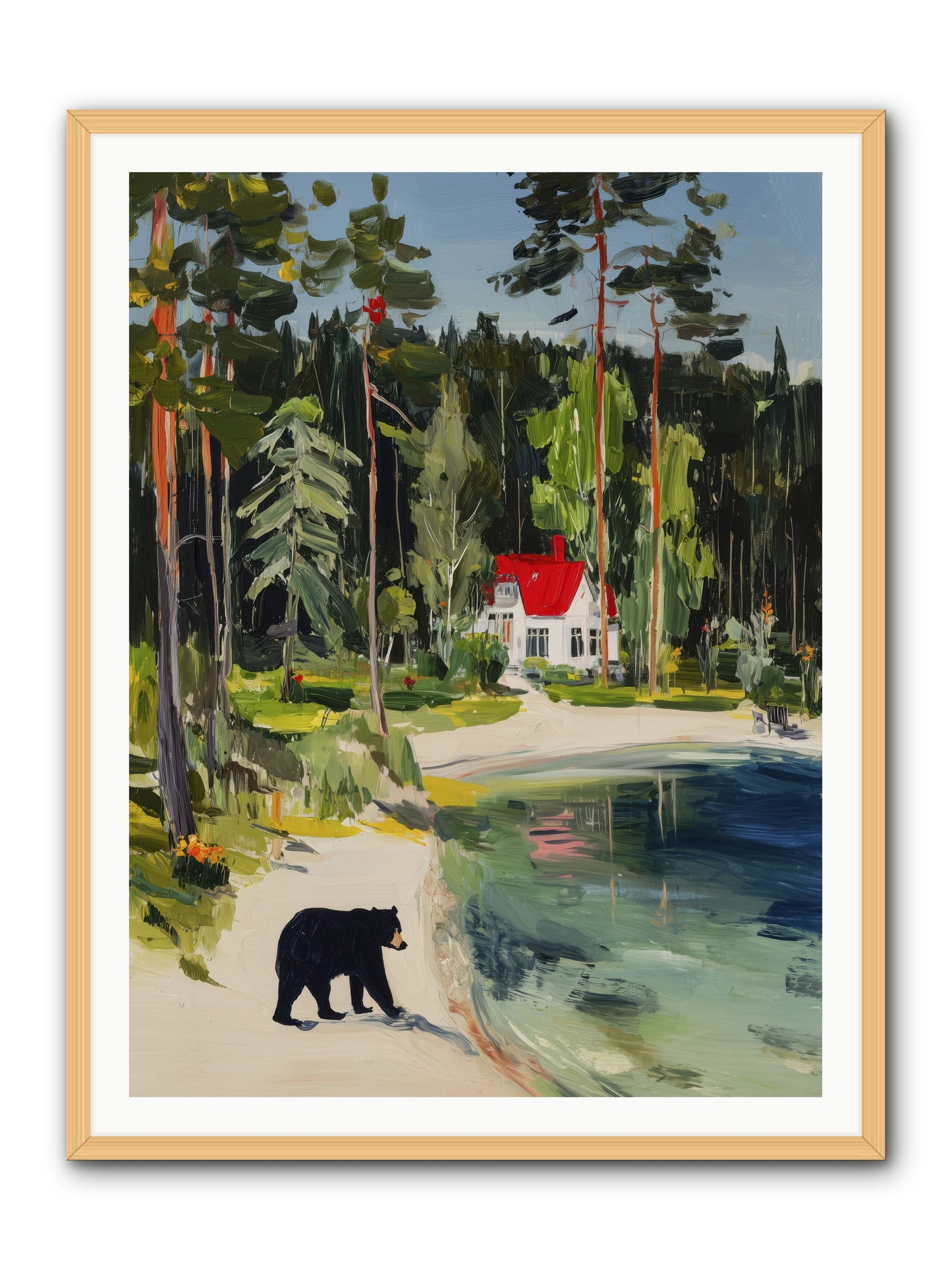 Wild Heart Wanderer -- Framed Print - Natural 36x48