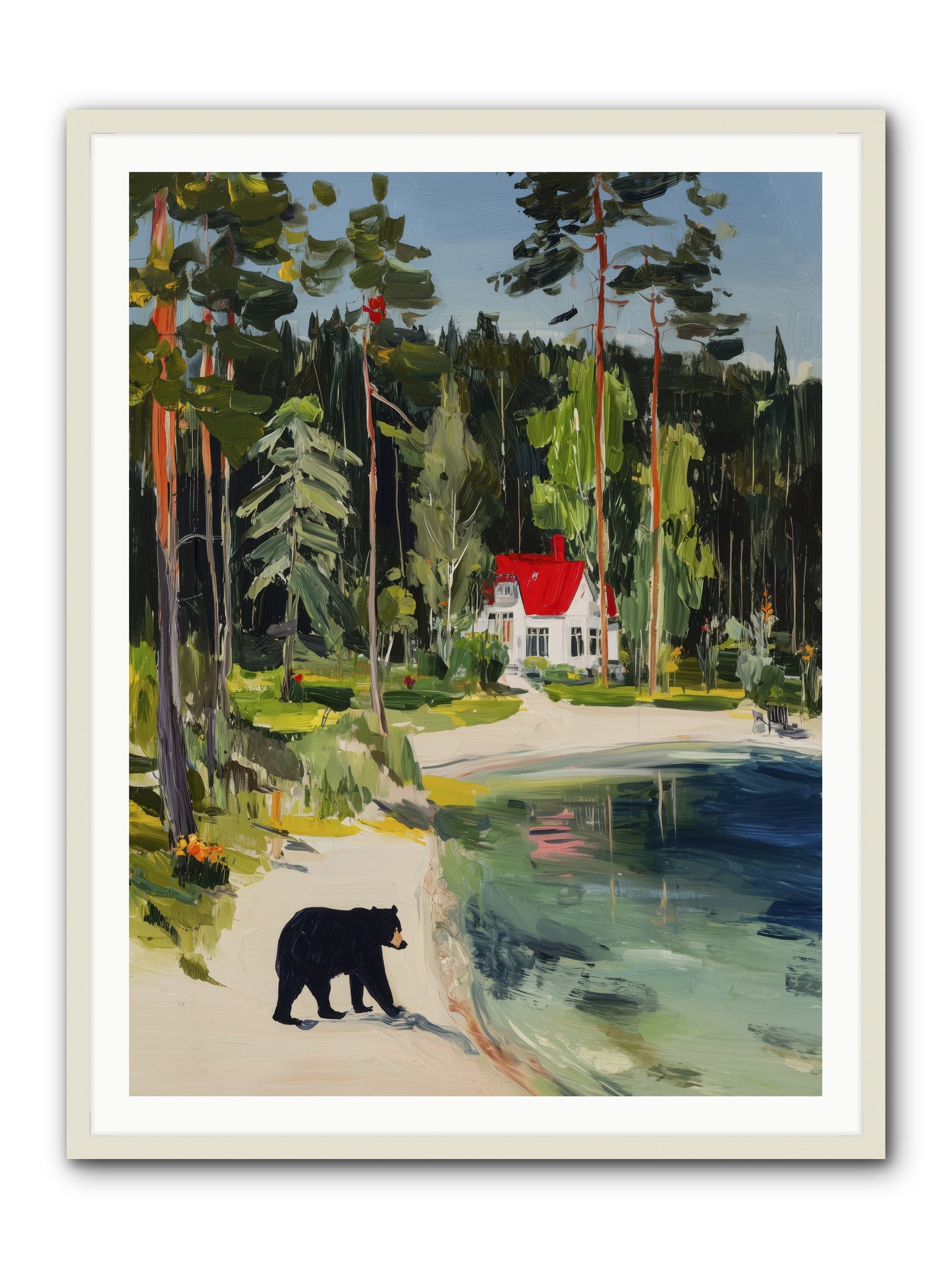 Wild Heart Wanderer -- Framed Print - White 36x48