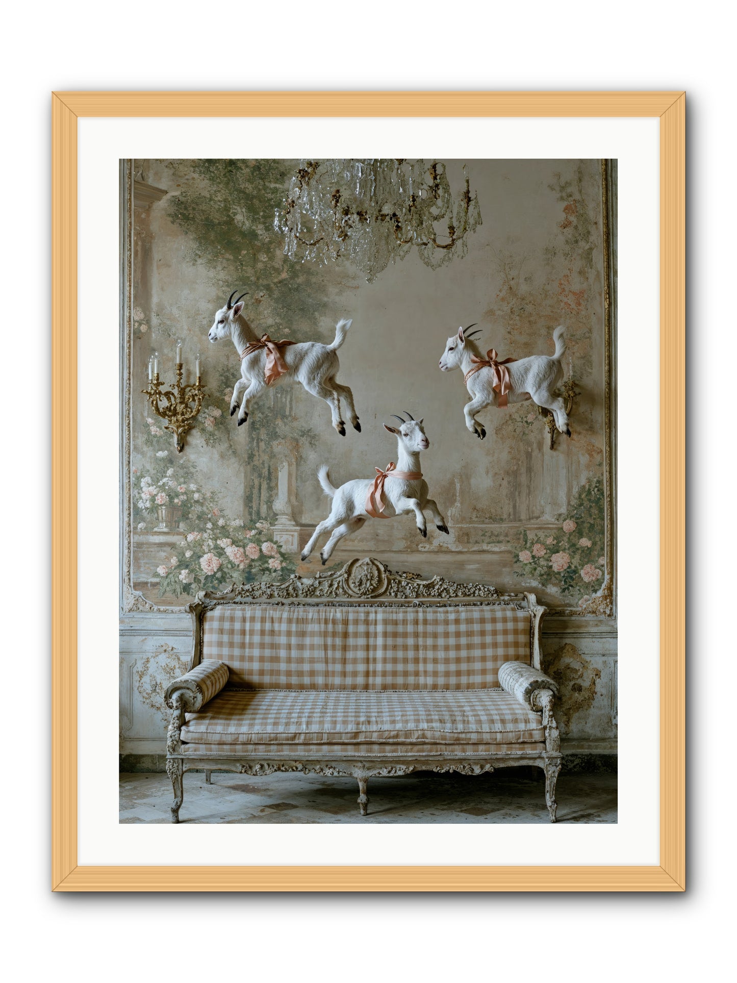 Wild Hearts -- Framed Print - Natural 24x32