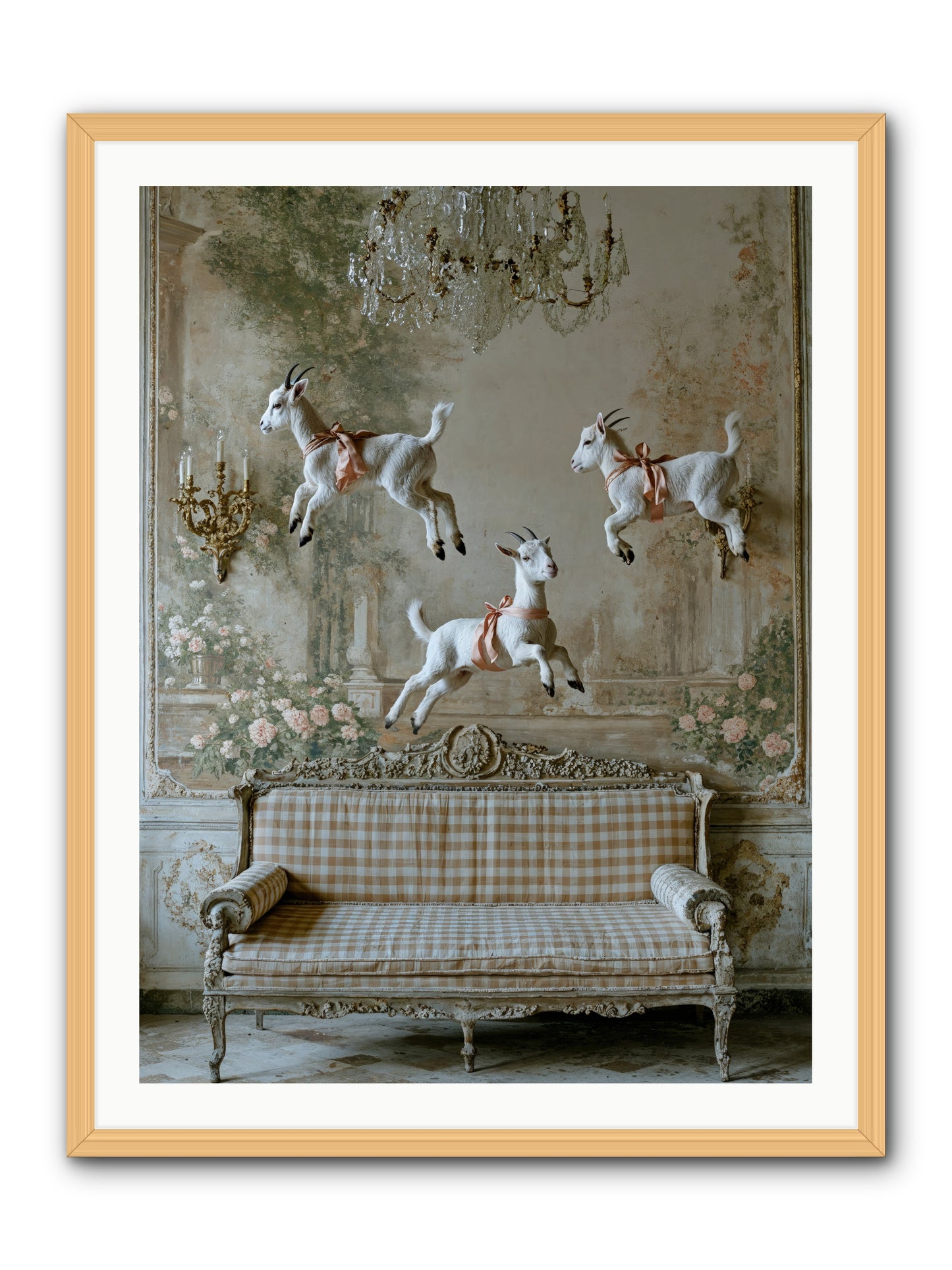 Wild Hearts -- Framed Print - Natural 30x40