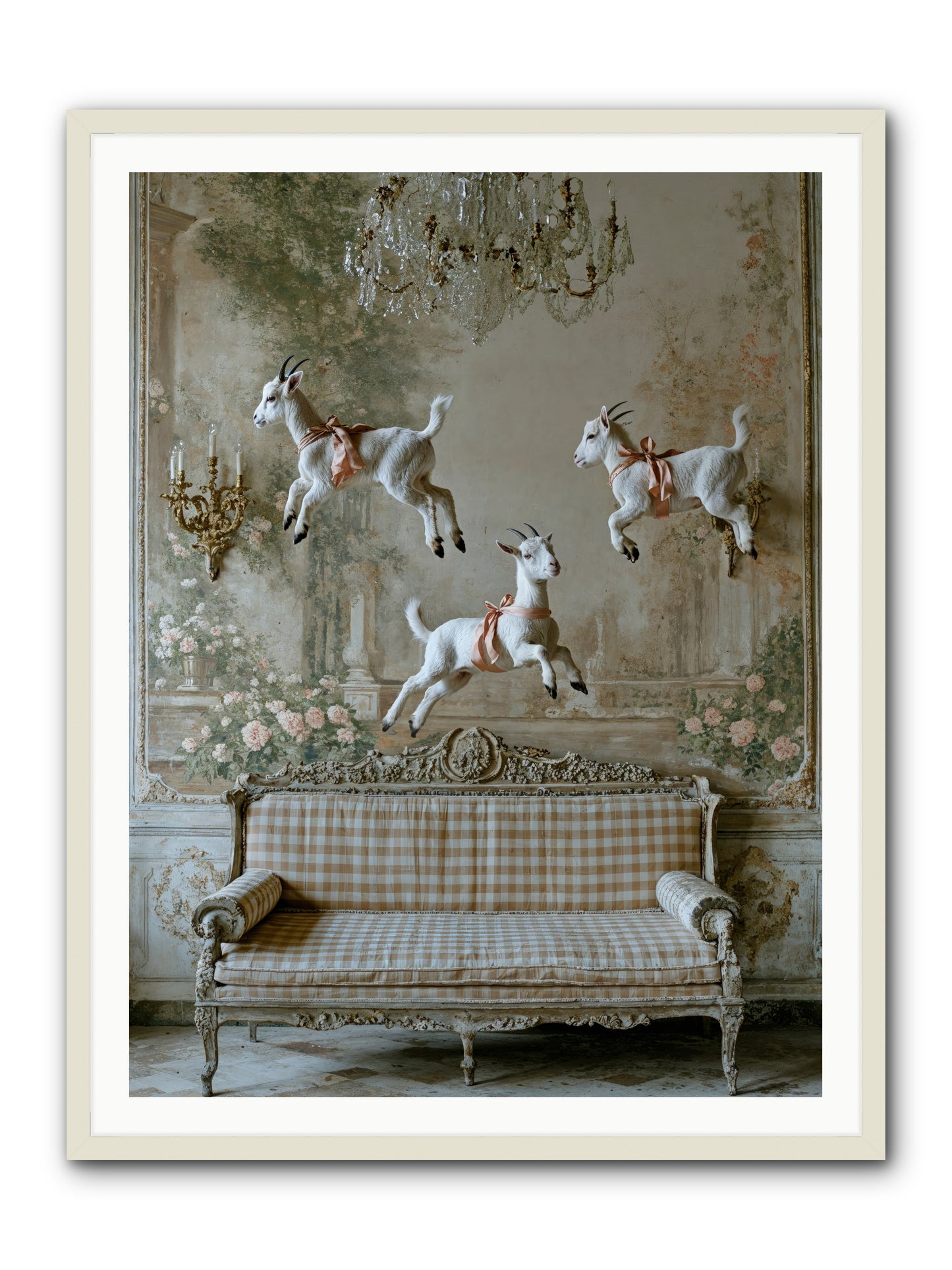 Wild Hearts -- Framed Print - White 36x48