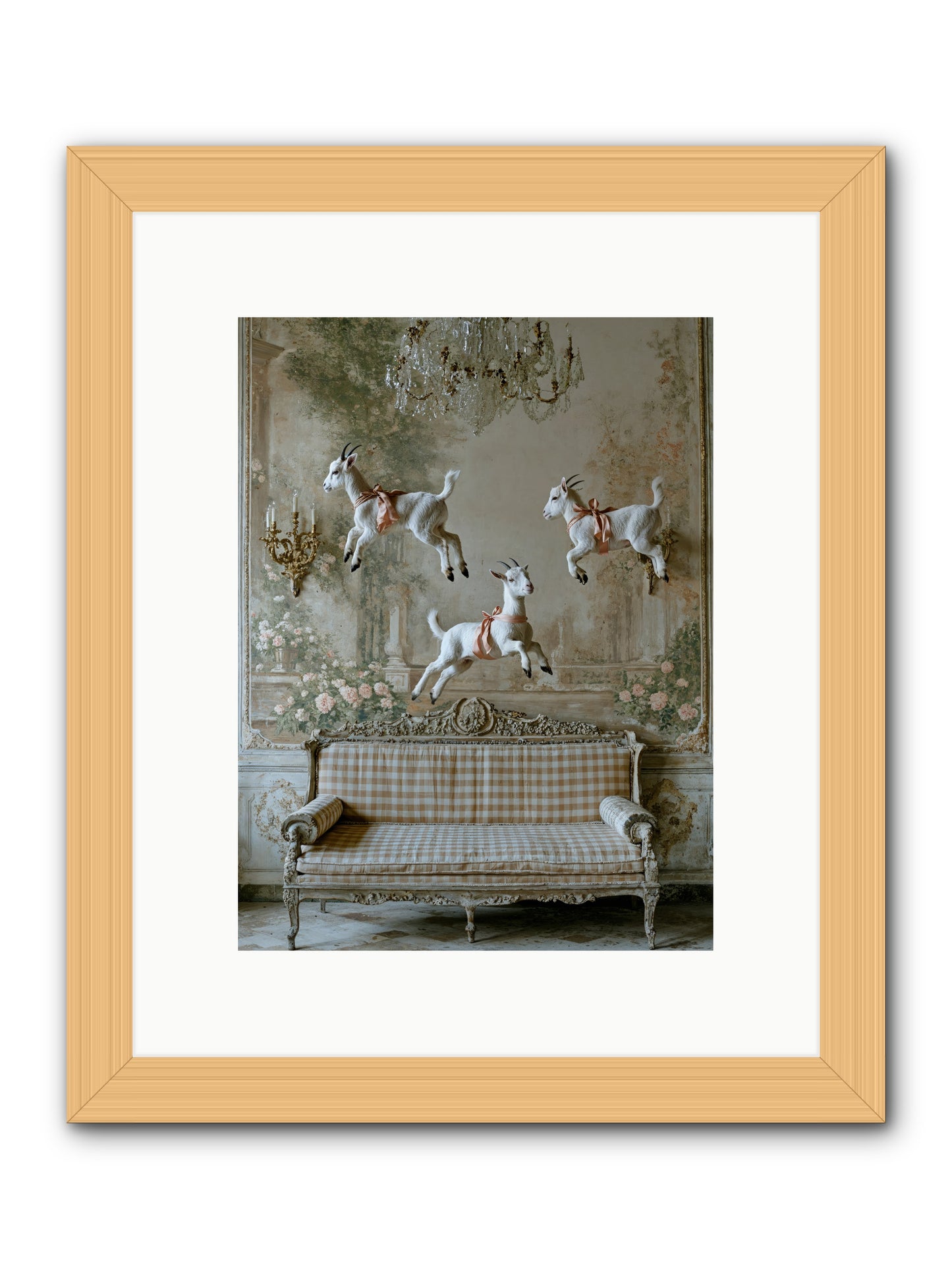 Wild Hearts -- Framed Print - Natural 9x12