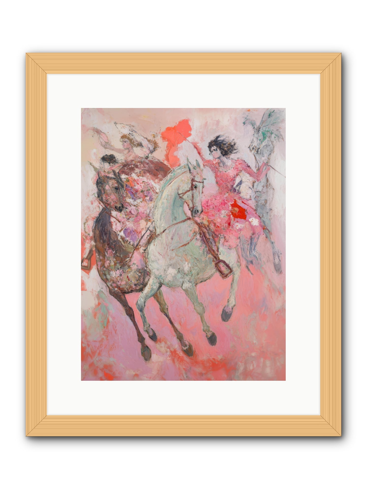 Wild Hearts Gallop -- Framed Print - Natural 12x16