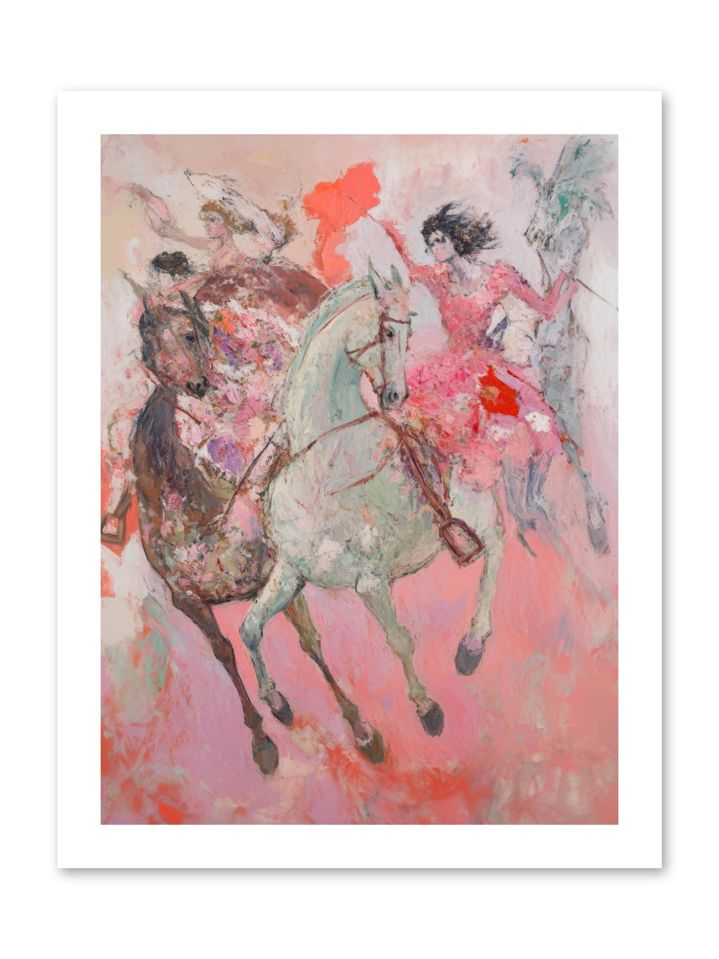 Wild Hearts Gallop -- Loose Canvas Print 12x16