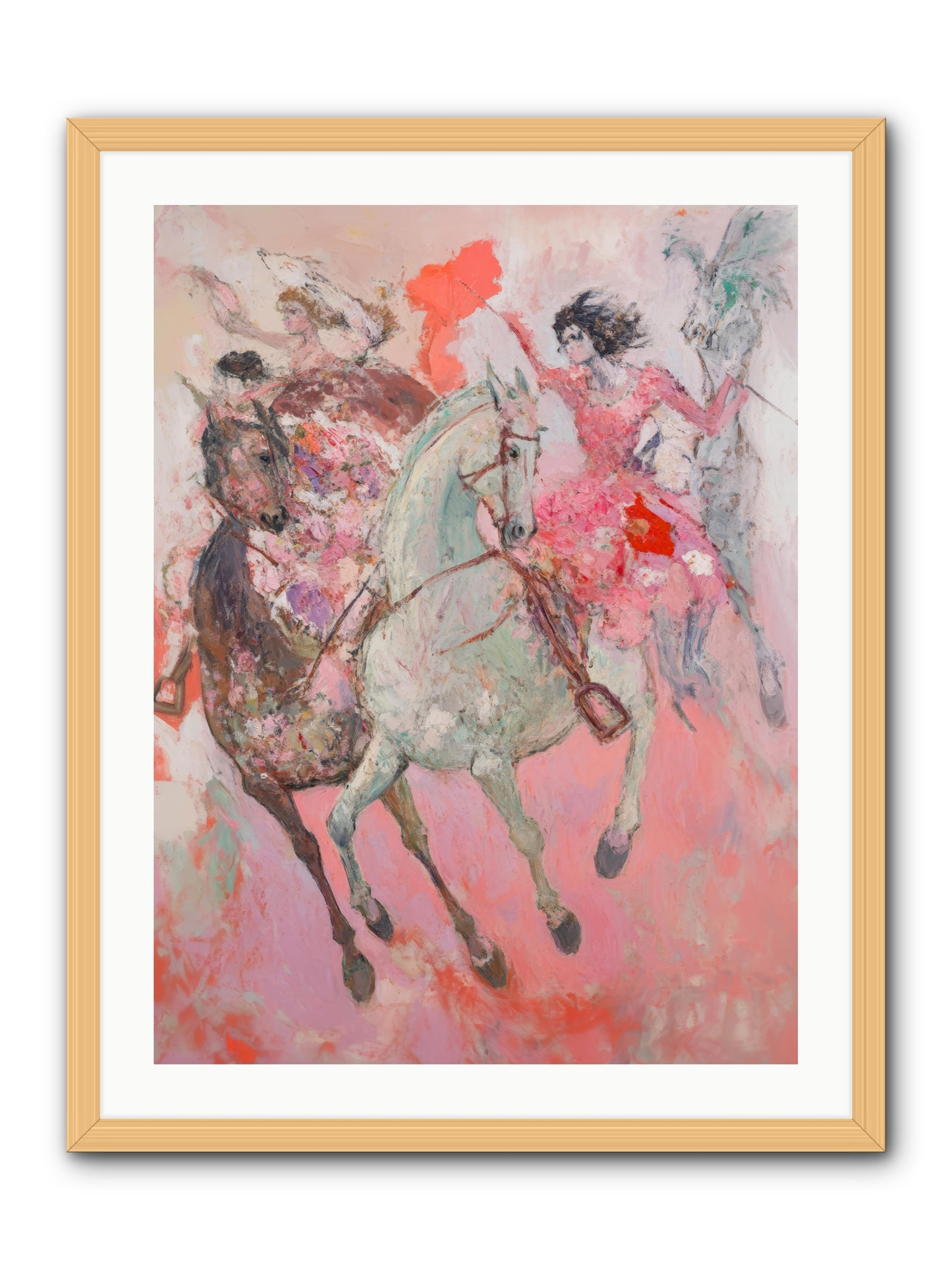Wild Hearts Gallop -- Framed Print - Natural 24x32