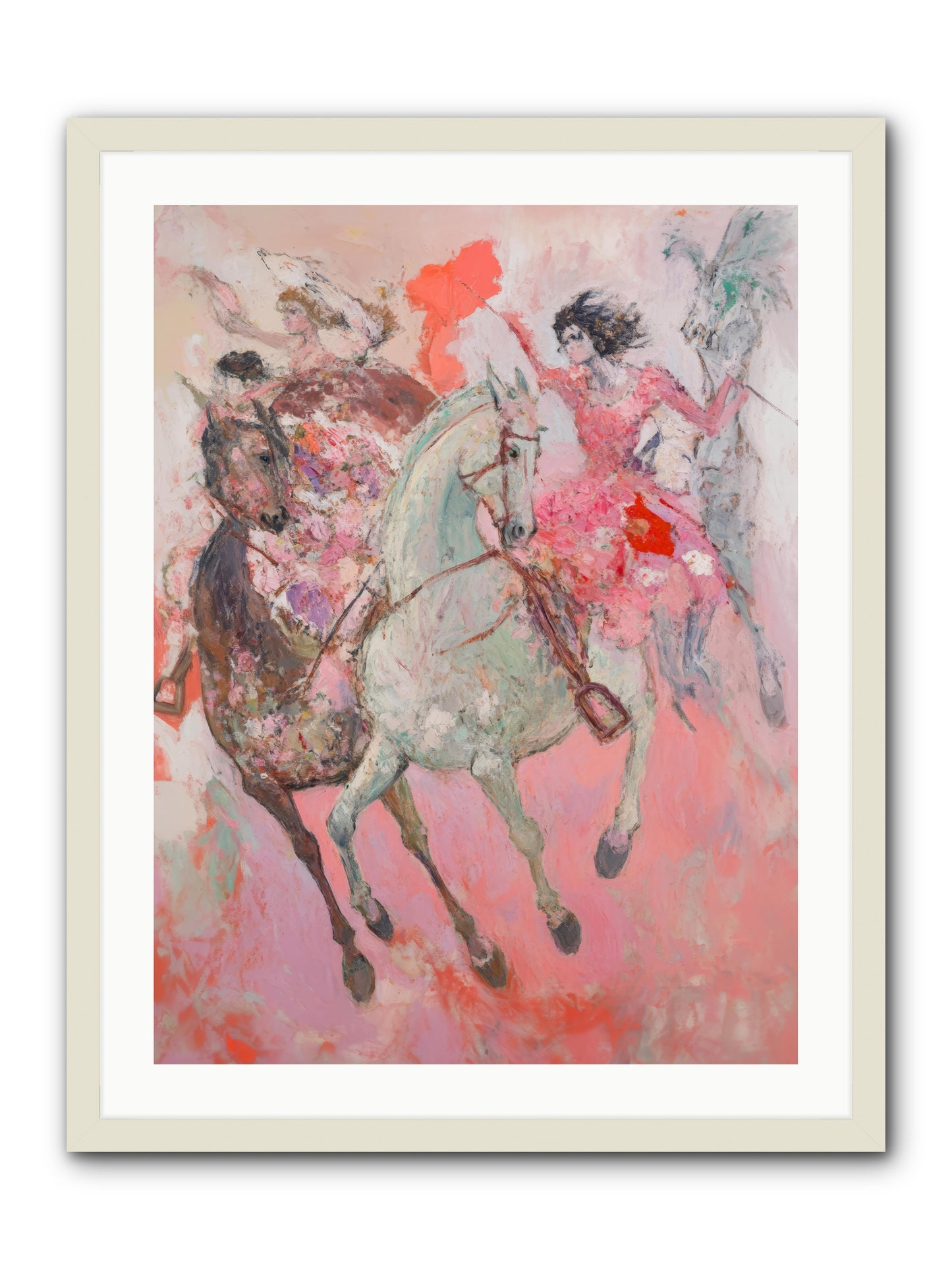 Wild Hearts Gallop -- Framed Print - White 24x32