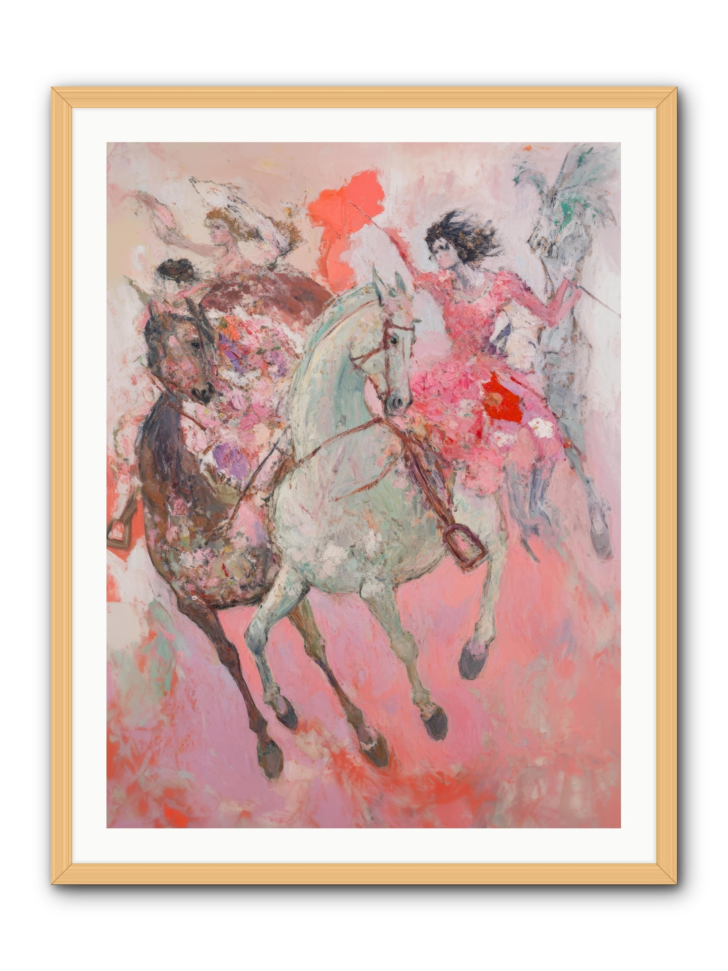 Wild Hearts Gallop -- Framed Print - Natural 30x40