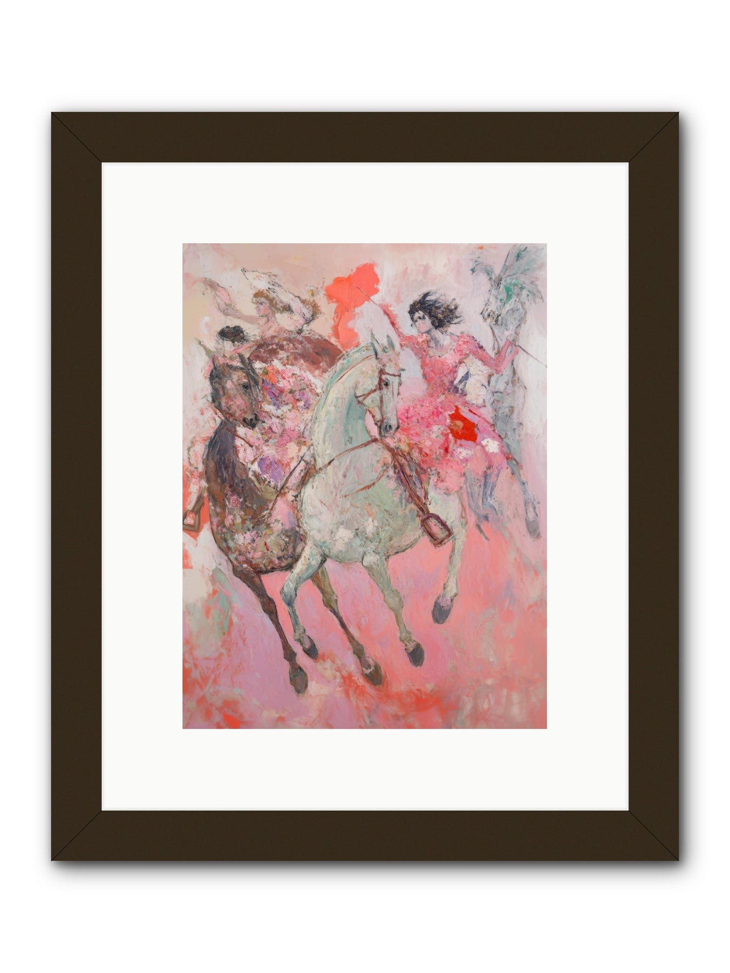Wild Hearts Gallop -- Framed Print - Black 9x12