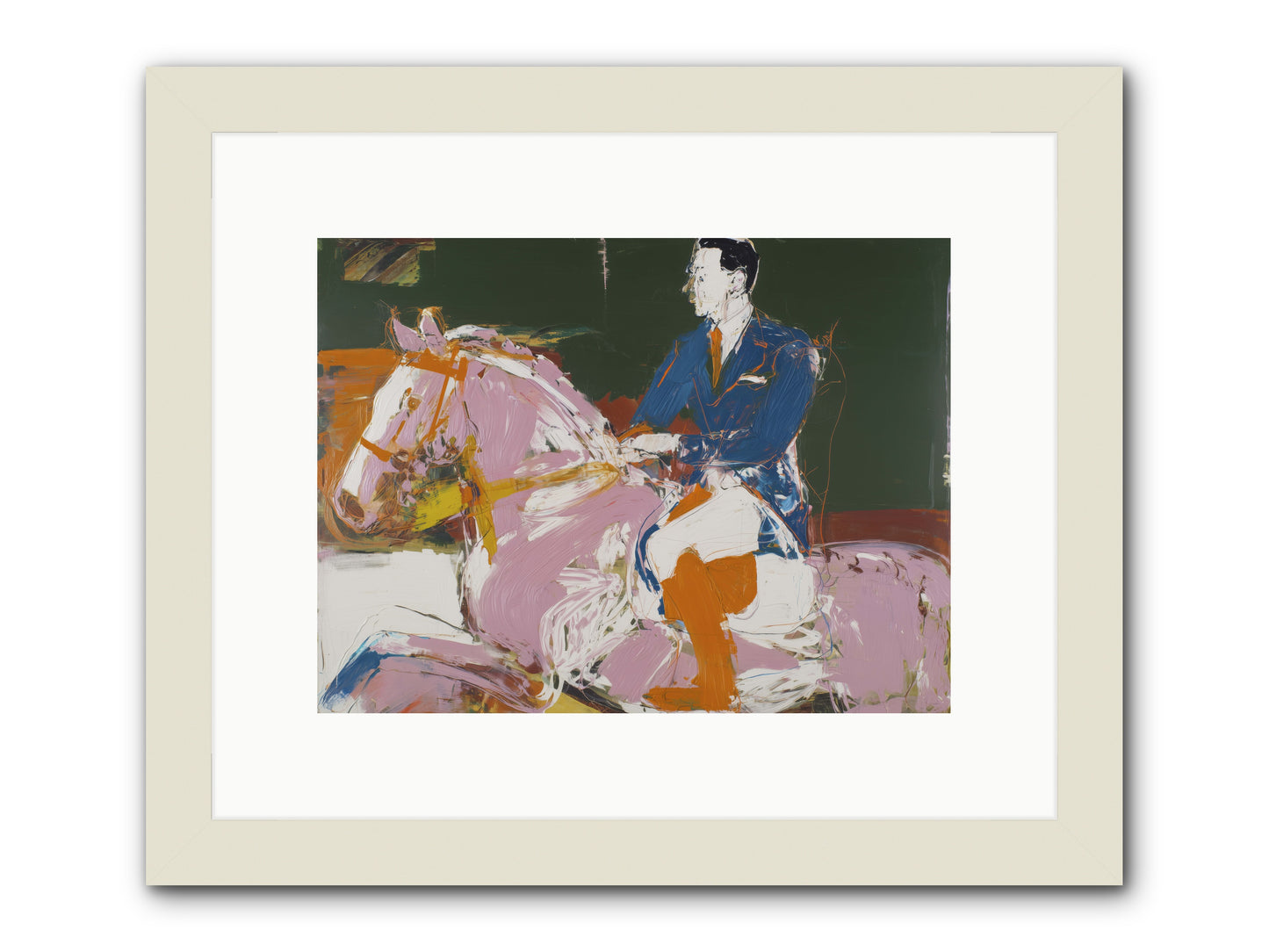 Wild Held Gently -- Framed Print - White 12x9